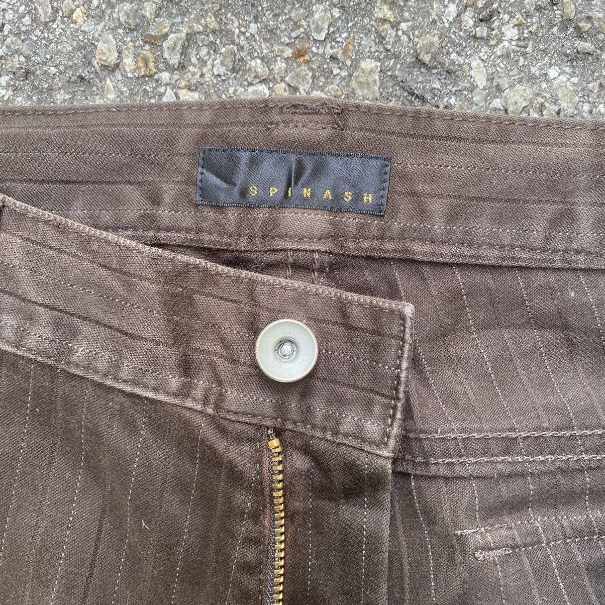 Japanese Brand Japanese SPINASH Faded Brown Cargo Stripped Pants Size US 32 / EU 48 - 5 Thumbnail