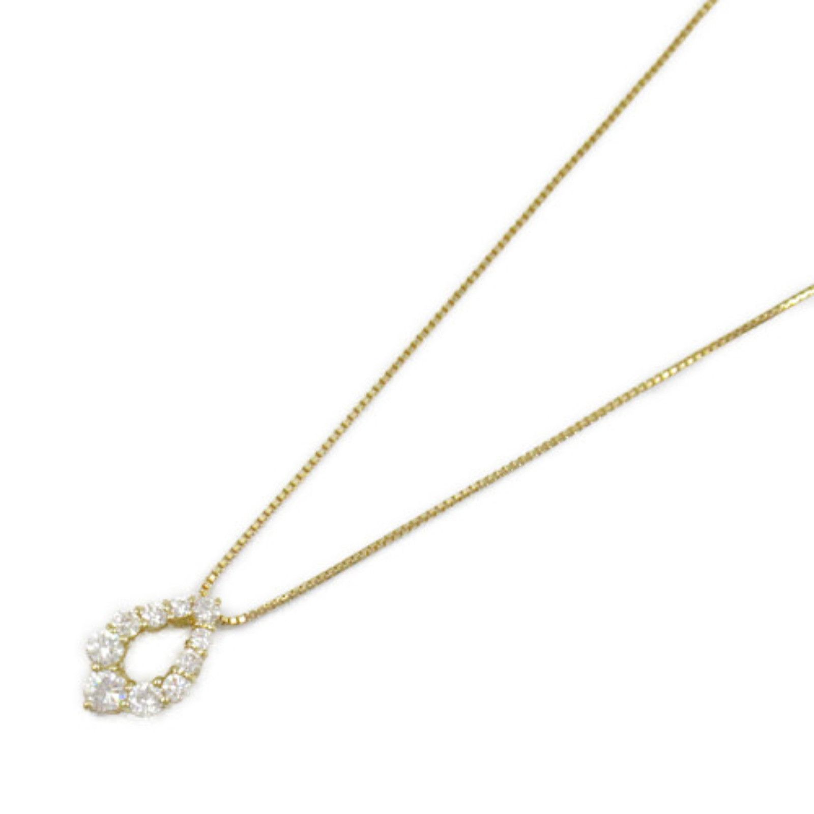 Other Other 18K Diamond Necklace Metal Necklace in Great Condition Size ONE SIZE - 1 Thumbnail