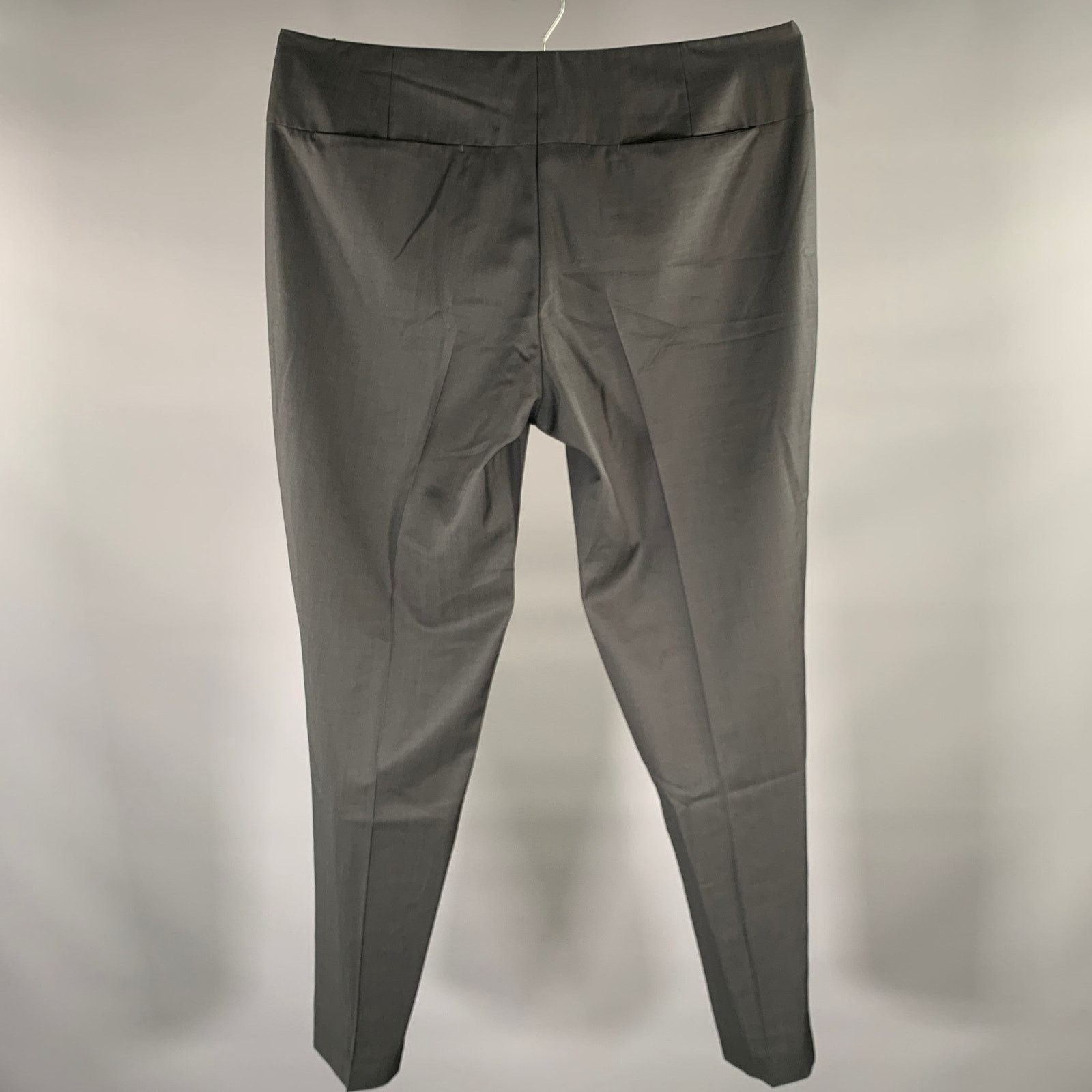 Maison Margiela Size 36 Grey Heather Wool Flat Front Dress Pants Size US 36 / EU 52 - 2 Thumbnail