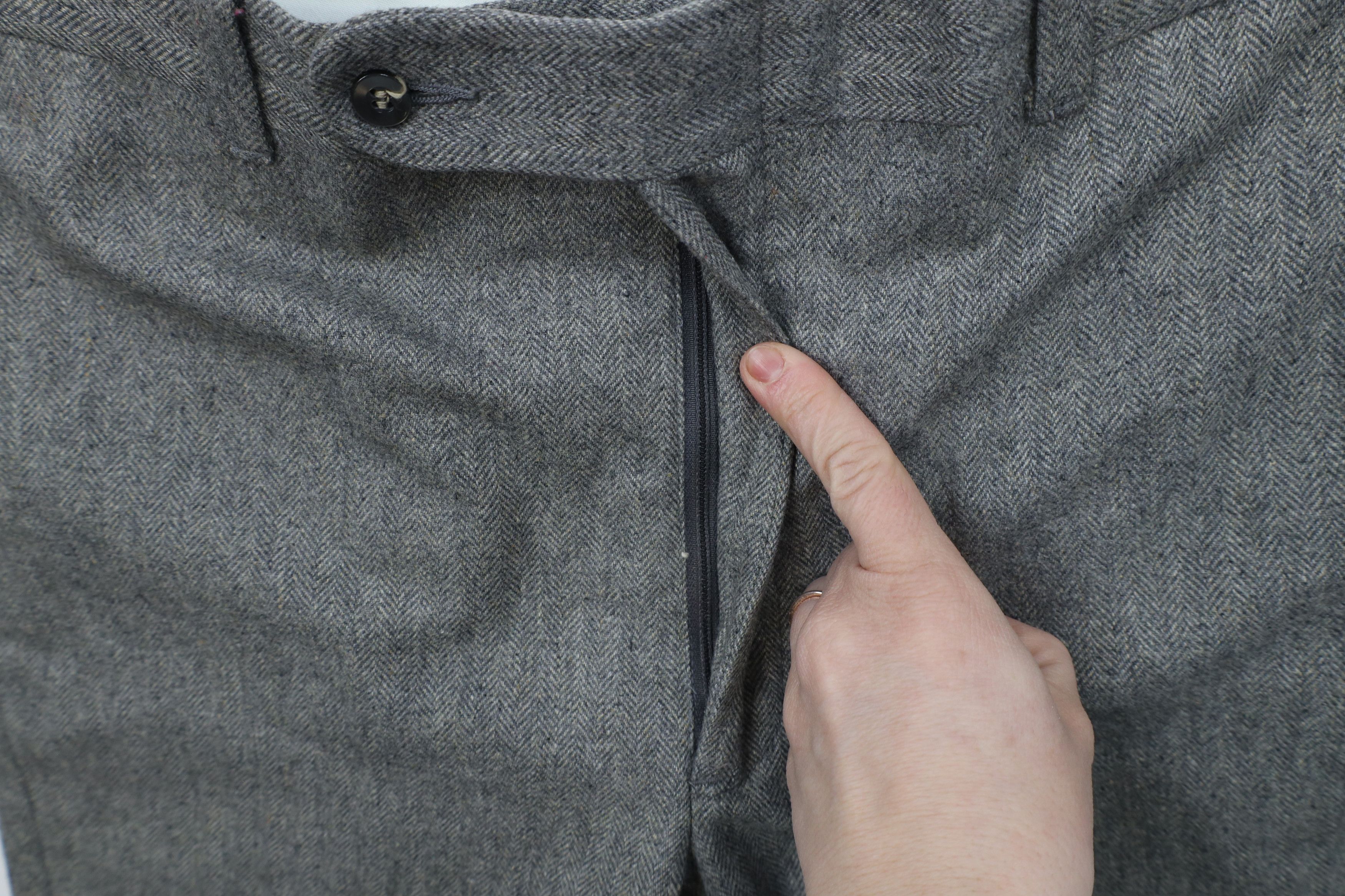 Vintage Vintage 70s Streetwear Herringbone Wide Leg Chino Pants USA Size US 32 / EU 48 - 5 Thumbnail
