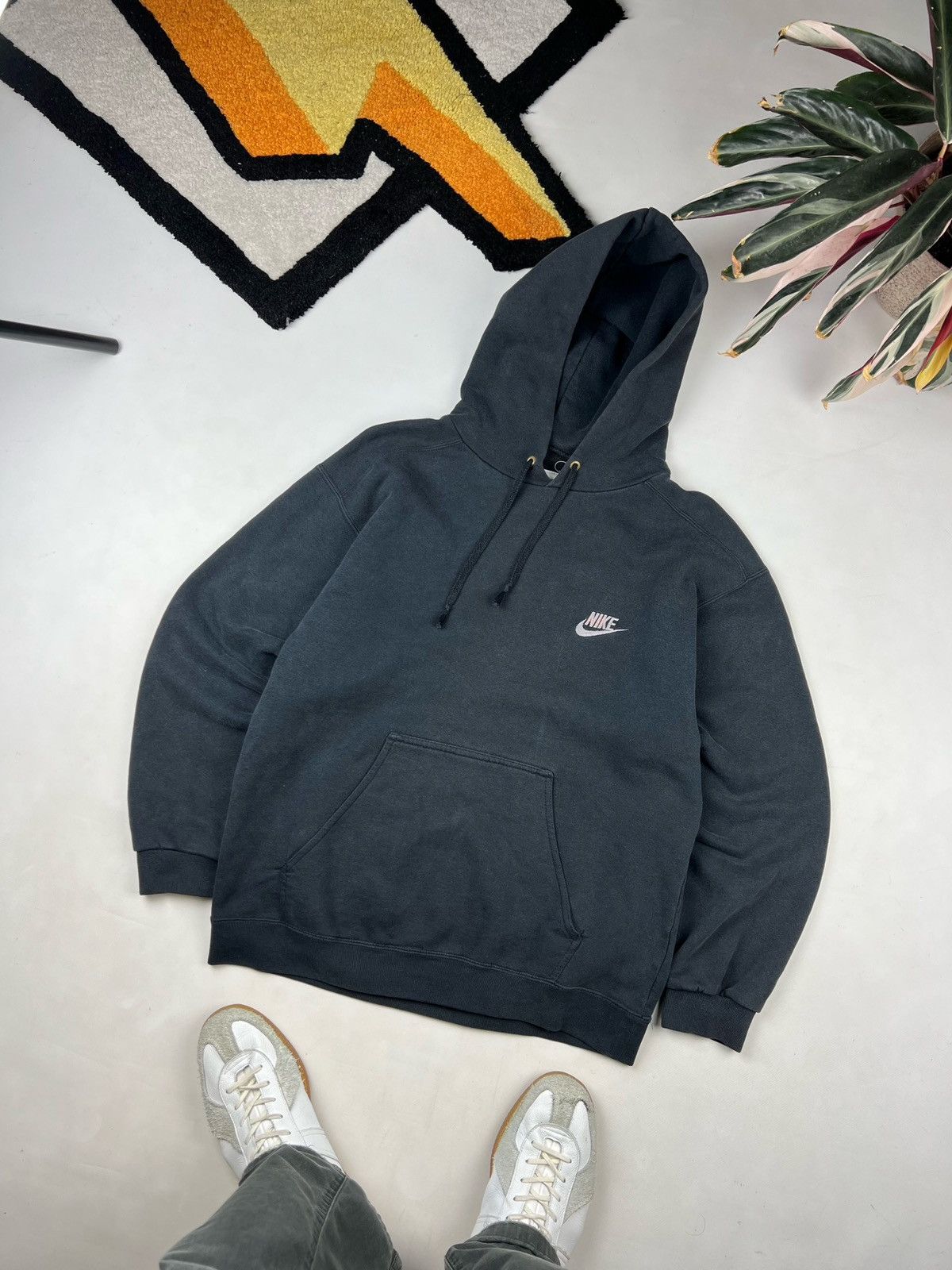 Nike × Vintage NIKE VINTAGE LOGO OVERSIZE BOXY HOODIE FADED Size US M / EU 48-50 / 2 - 1 Thumbnail