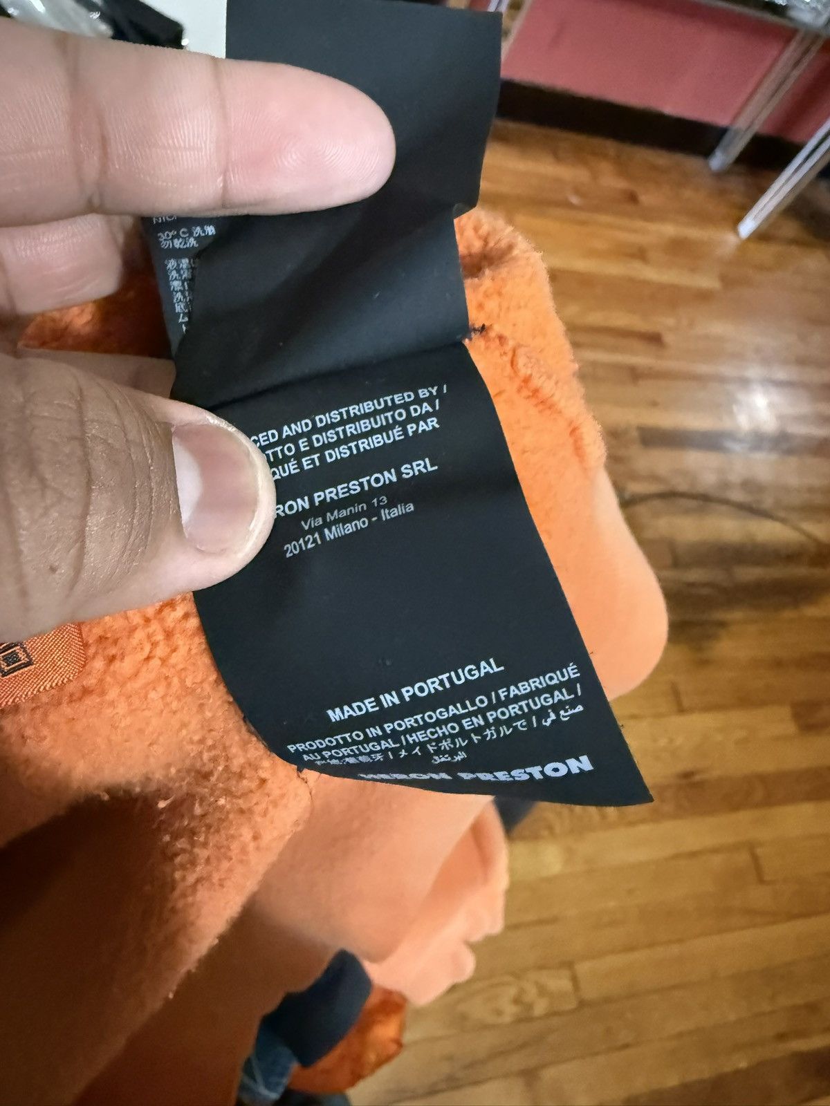 Heron Preston Heron Prestin Orange Style Zip Up Heavyweight Hoodie Size L Size US L / EU 52-54 / 3 - 10 Thumbnail