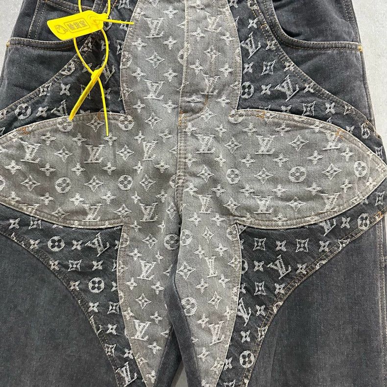 Louis Vuitton LOUIS VUITTON Tri-Flower Logo Jeans Size US 28 / EU 44 - 4 Thumbnail
