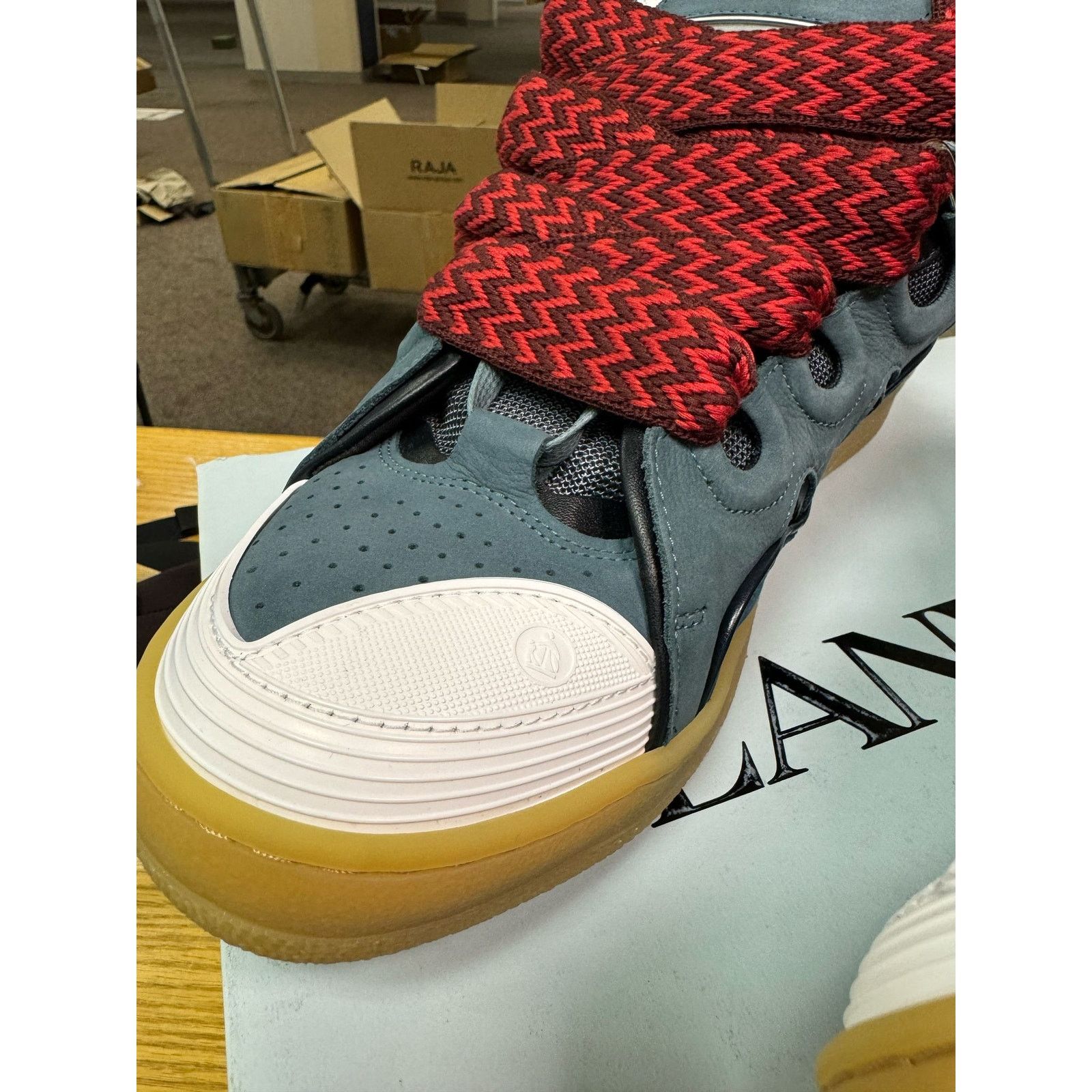 Lanvin o1rshd1 Q:2 / Curb Sneakers in Anthracite Size US 10 / EU 43 - 10 Thumbnail