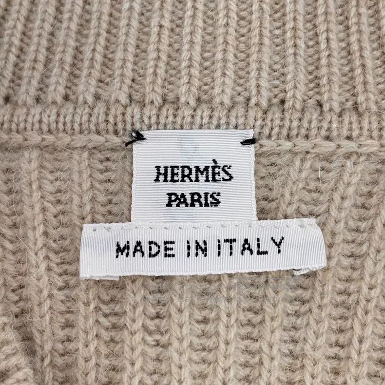 Hermes Hermes Light Brown Cashmere Round Neck Long Sleeve Knit Sw Size XS / US 0-2 / IT 36-38 - 5 Thumbnail