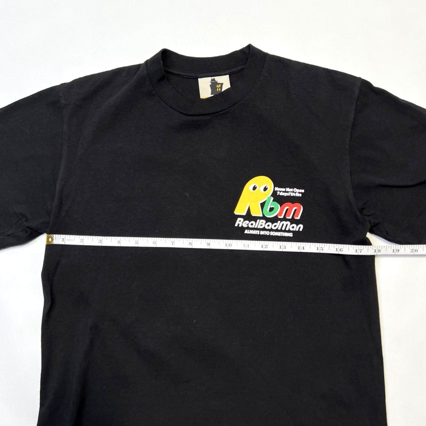 Real Bad Man Real Bad Man Crime Wave Men's T-Shirt Small Black RBM Graphic Tee Short Sleeve Crew Neck Cotton Logo Vintage No? Size US S / EU 44-46 / 1 - 5 Thumbnail