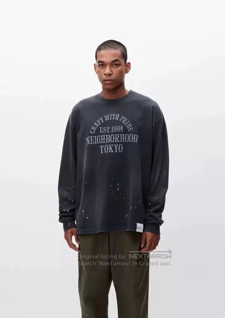 Neighborhood NEIGHBORHOOD Distressed Splatter Crewneck. Size US L / EU 52-54 / 3 - 1 Thumbnail