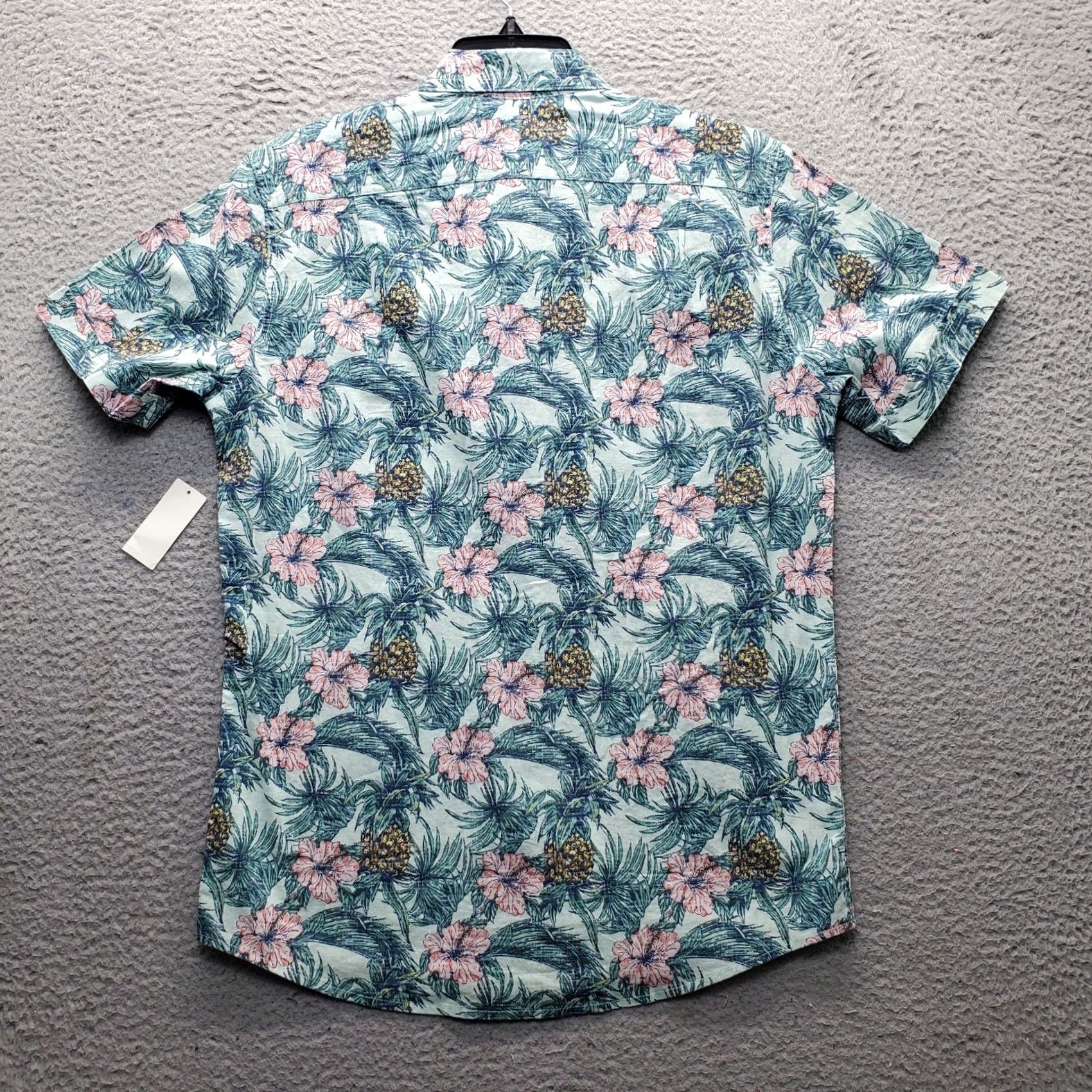 Izod IZOD Saltwater Shirt Mens M Floral Chambray Short Sleeve Button-Up Shirt Size US M / EU 48-50 / 2 - 2 Thumbnail