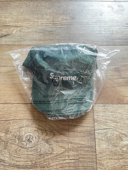 Supreme Washed Chino Twill Camp Cap - Green