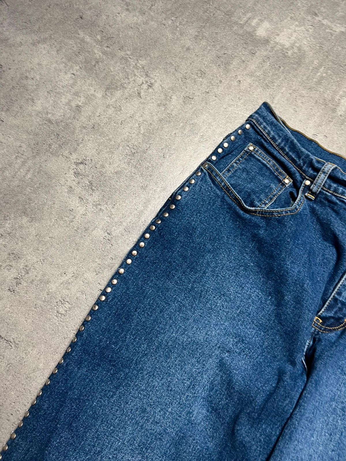 Other Vintage L.A blues silver studded high waisted western jeans Size 36" / US 14 / IT 50 - 5 Thumbnail
