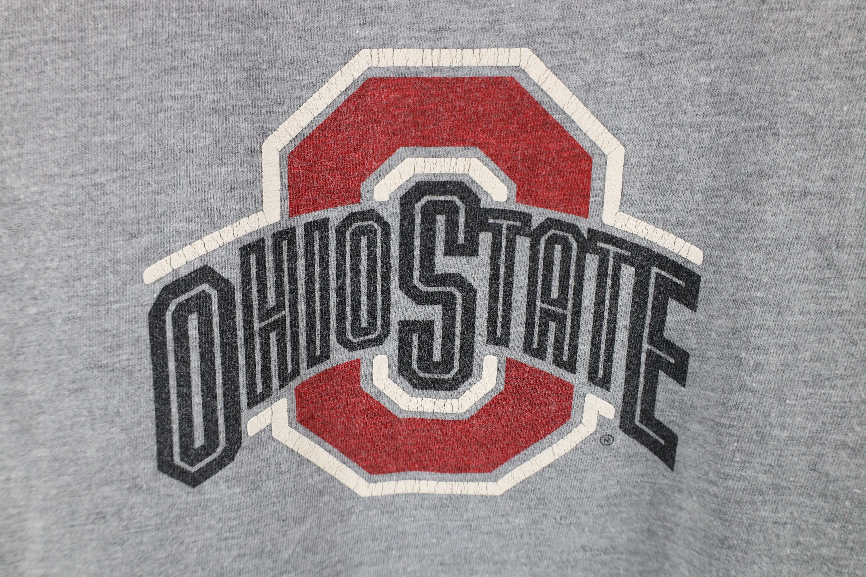 Nike × Vintage Vintage Nike Swoosh Ohio State University Raglan T-Shirt Size US L / EU 52-54 / 3 - 5 Thumbnail