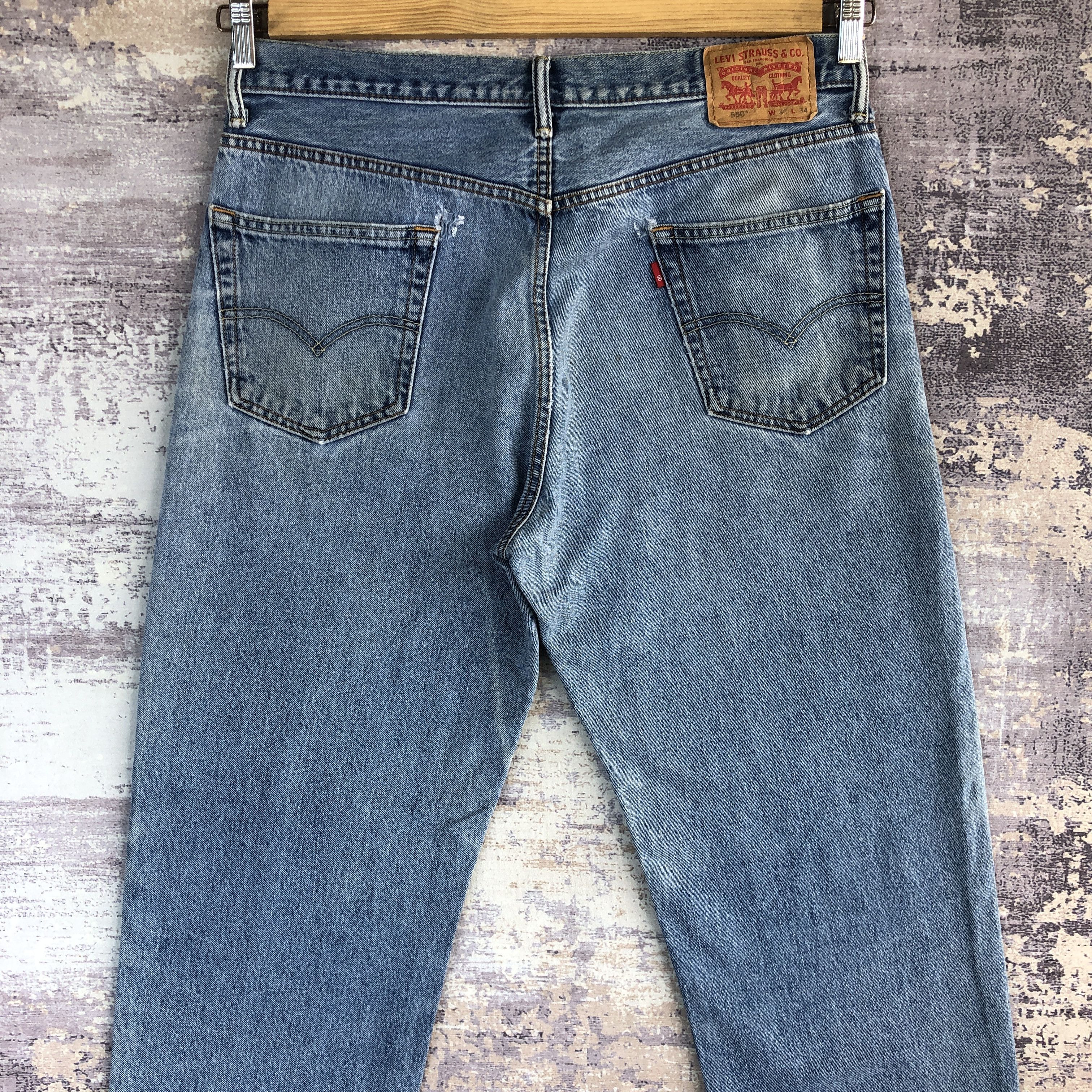 Levi's Vintage Levis 505 Distressed Light Wash Jeans Levis' Denim Size US 36 / EU 52 - 4 Thumbnail