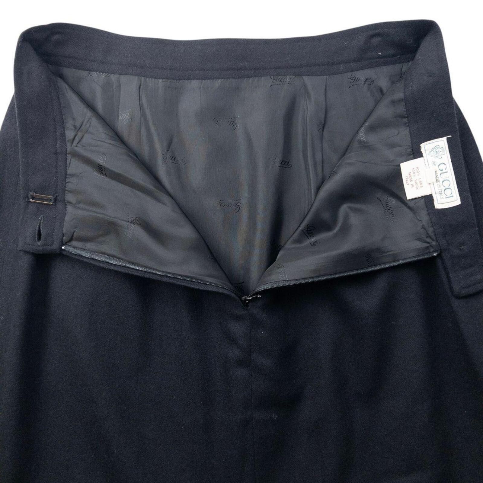 Gucci Vintage 80s Gucci Wool Skirt Womens Size W26 Size 26" / US 2 / IT 38 - 5 Thumbnail