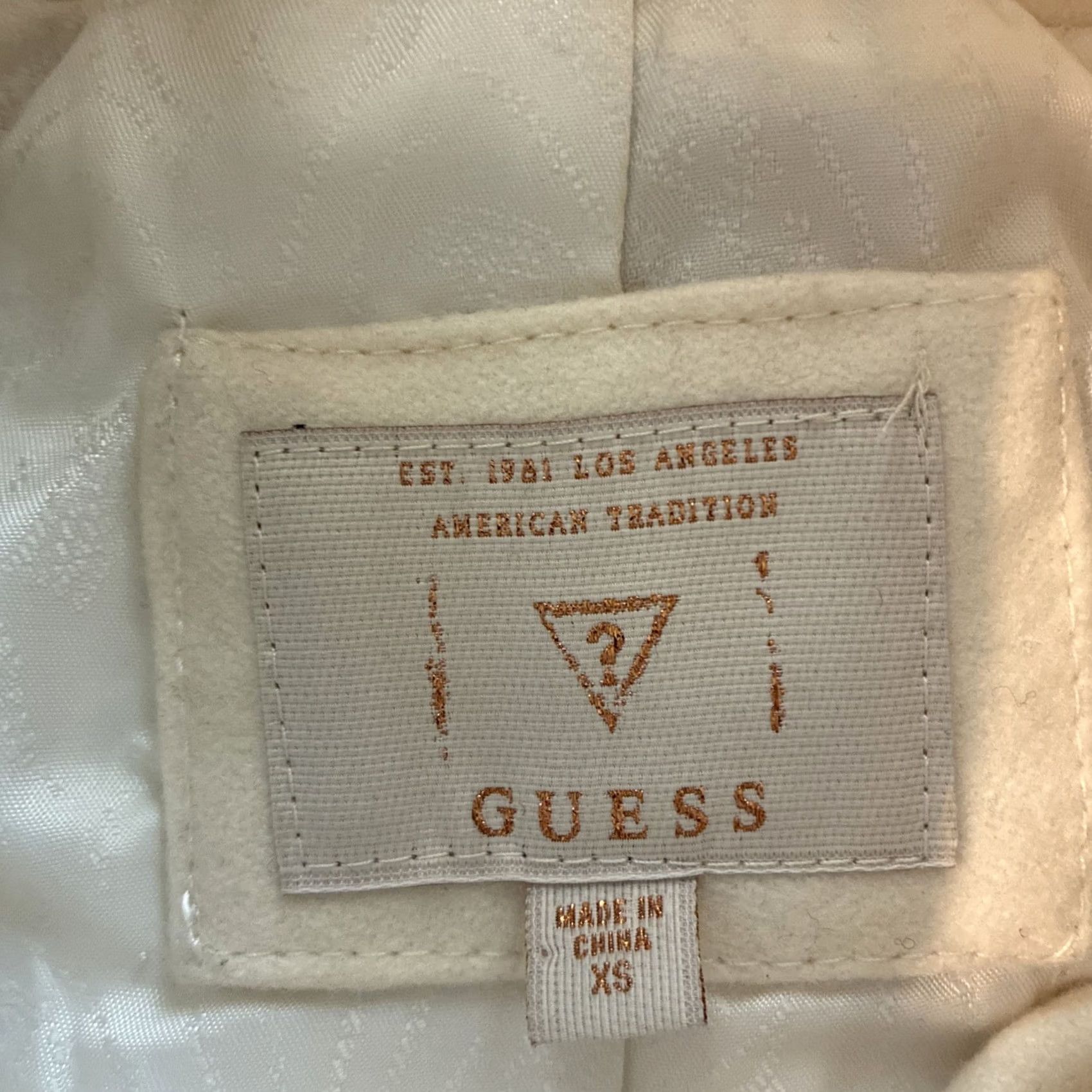 Guess GUESS White Trenchcoat With Gold Button Accents Women XS Size XS / US 0-2 / IT 36-38 - 7 Thumbnail