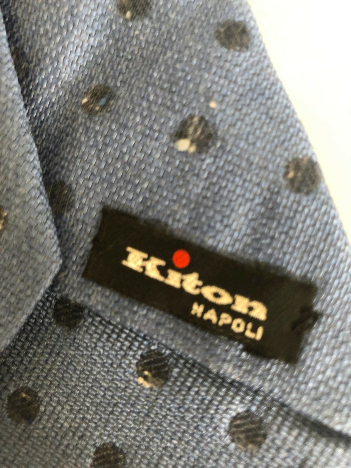 Kiton Kiton Napoli Sky Blue Polka Dots Silk Blend Tie Woven Italy Size ONE SIZE - 4 Thumbnail