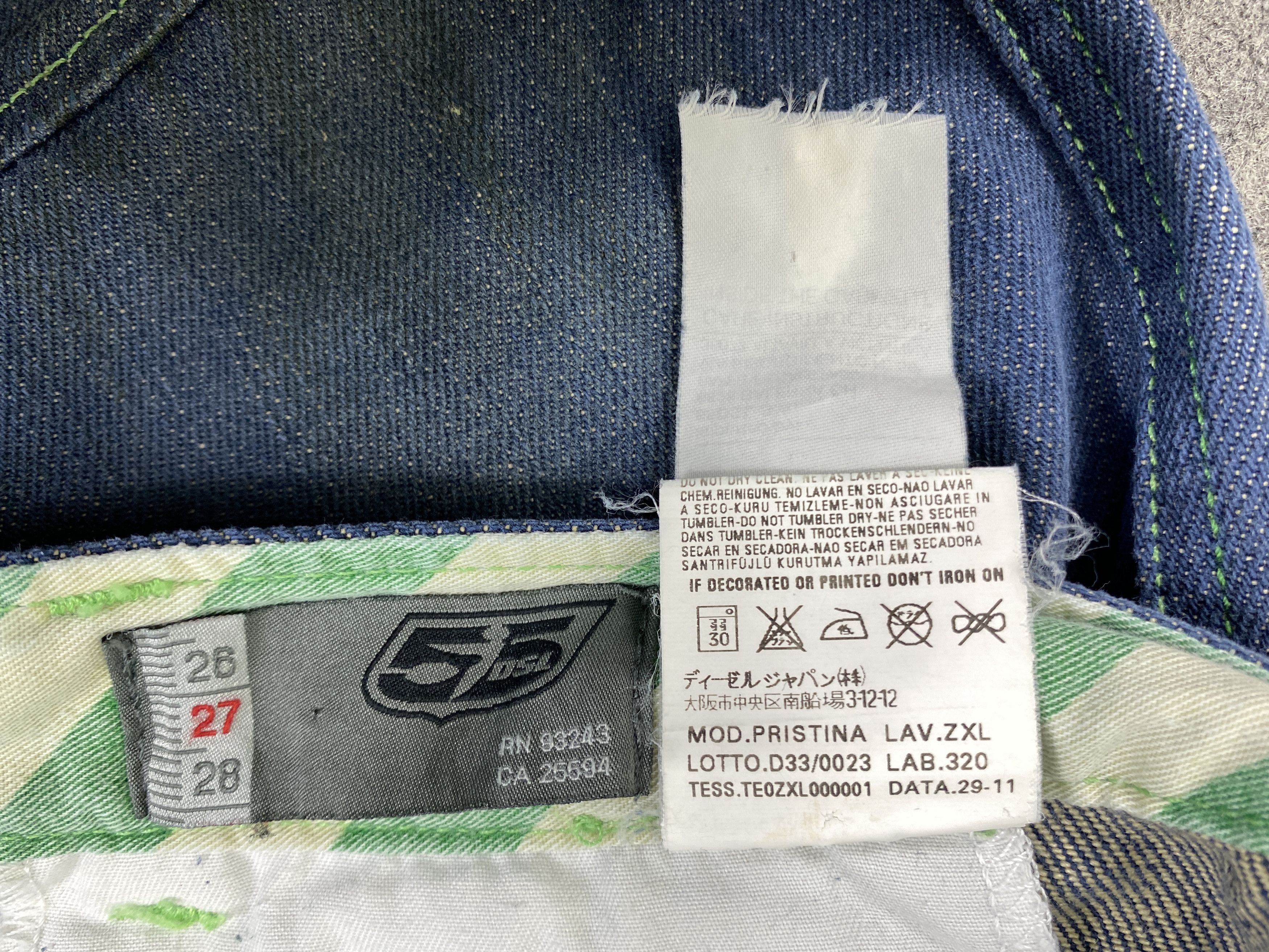 Japanese Brand Dirty Blue 55 DSL Flare Jeans 29x31.5 Denim - JN3257 Size US 29 - 9 Thumbnail