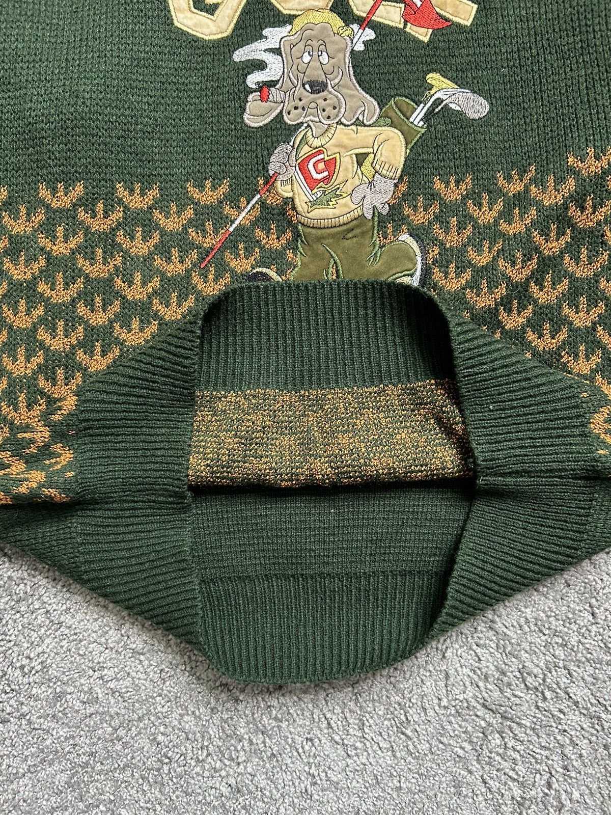Vintage Vintage 80s Pagliano Wool Knit Embroidered Golf Sweater Size US XXL / EU 58 / 5 - 5 Thumbnail