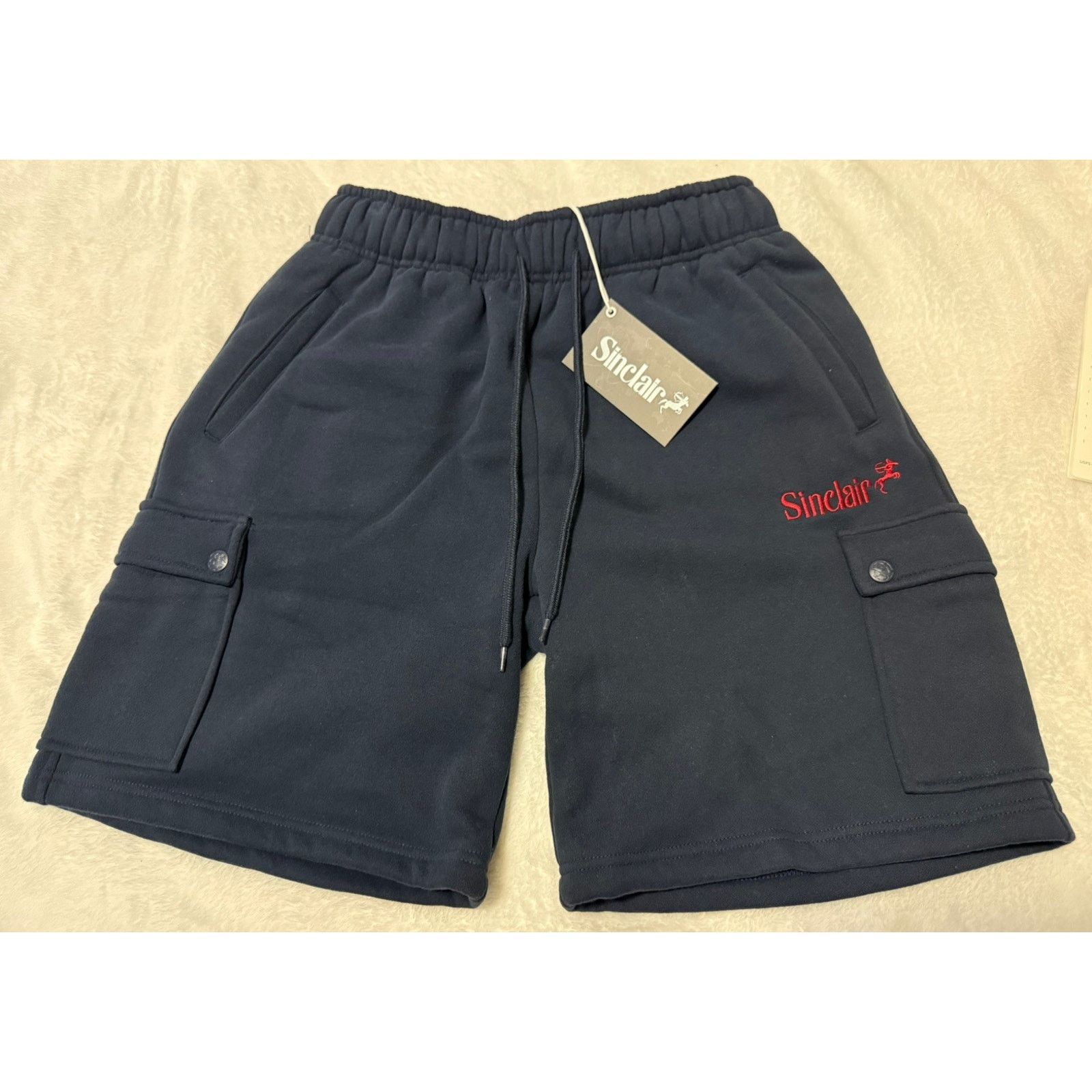 Sinclair Global Sinclair Global Cargo Sweat Shorts Small Navy 100% Authentic Size US 29 - 1 Thumbnail