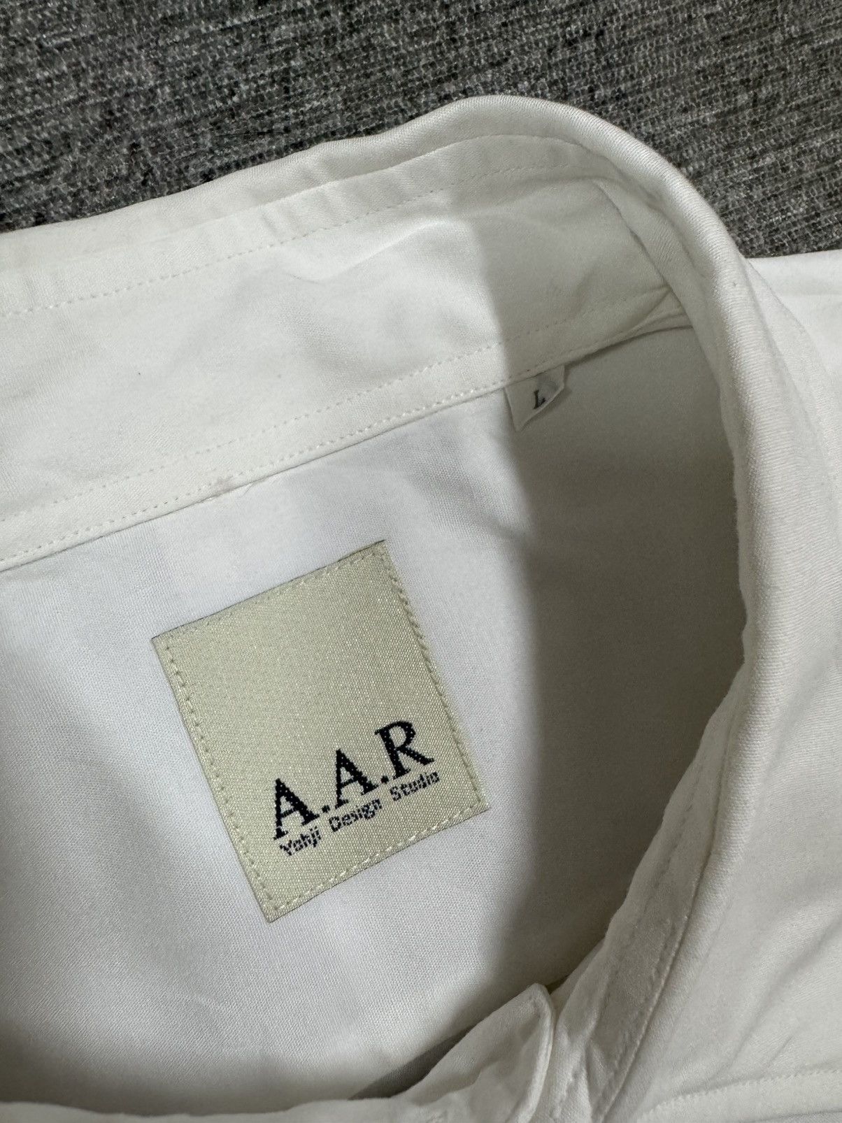 Vintage × Yohji Yamamoto Vtg🔥A.A.R Yohji Yamamoto Casual Button Ups White Shirt Size US L / EU 52-54 / 3 - 13 Thumbnail
