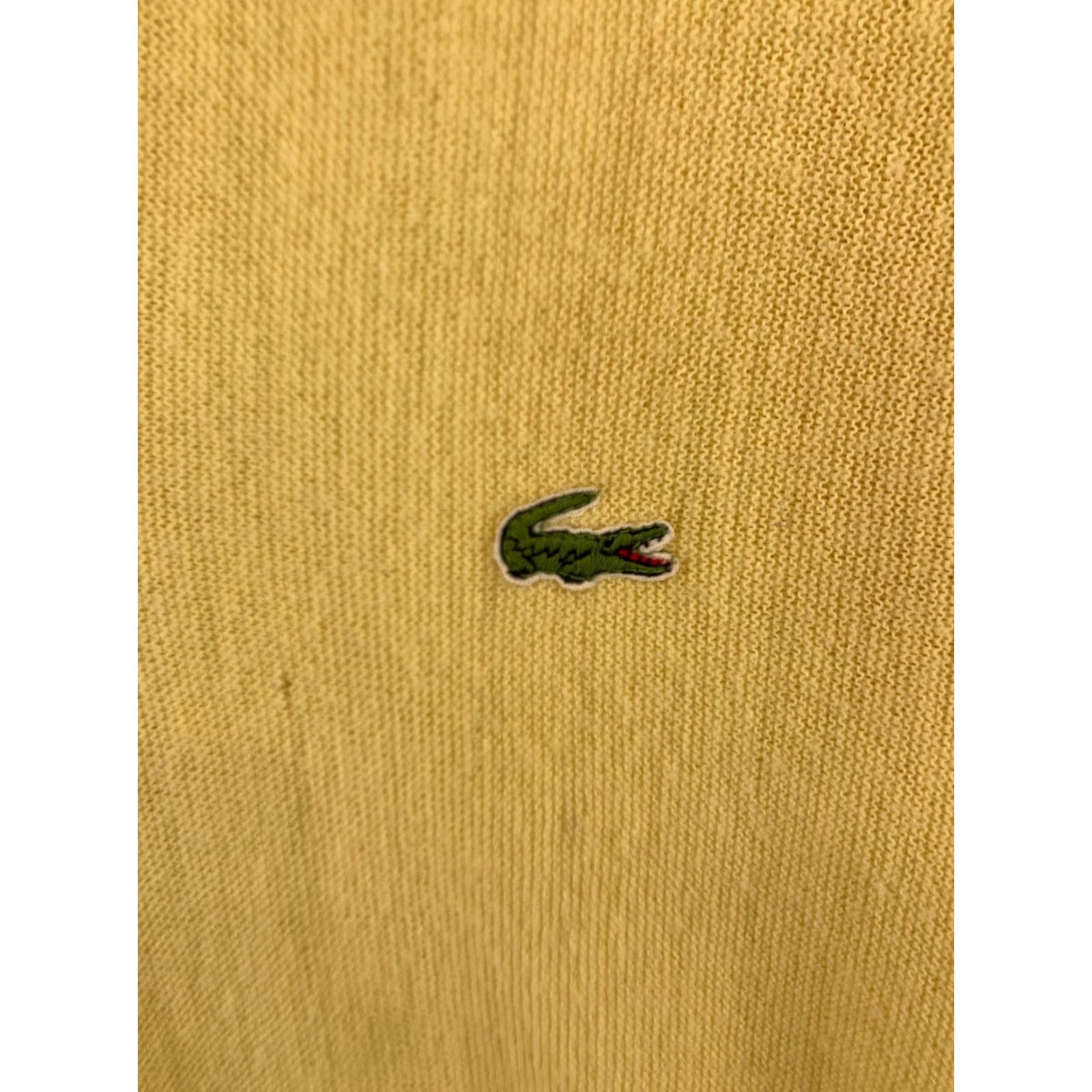Izod VINTAGE Izod Lacoste Mens Sweater Pullover Large Yellow Logo Embroidered 80s 90s SKU: L Mens Knit V-Neck Size US L / EU 52-54 / 3 - 5 Thumbnail