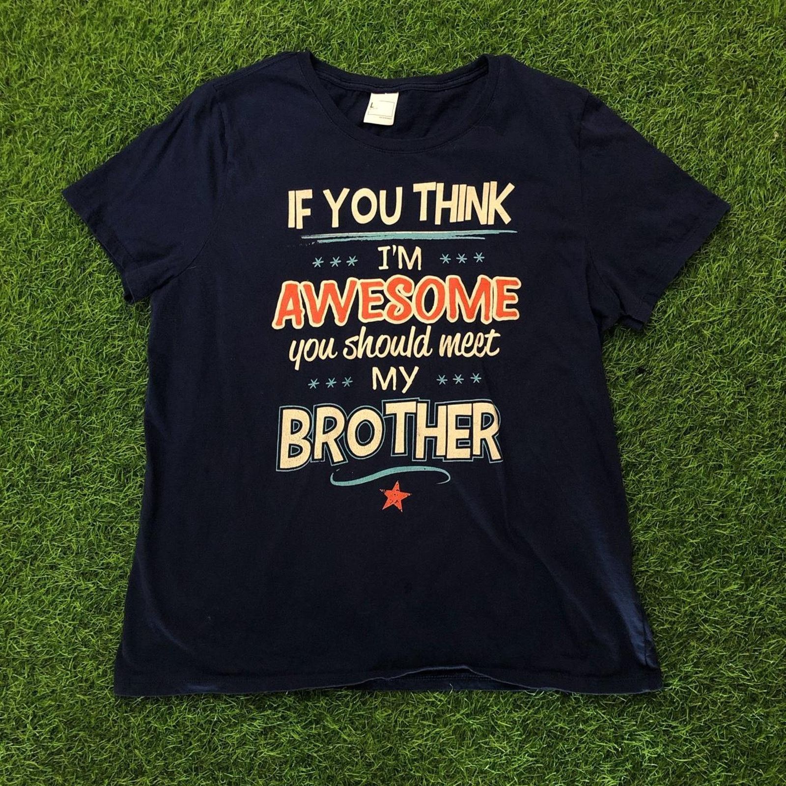 Other Women's Navy Graphic Quote Tee Size L / US 10 / IT 46 - 1 Thumbnail
