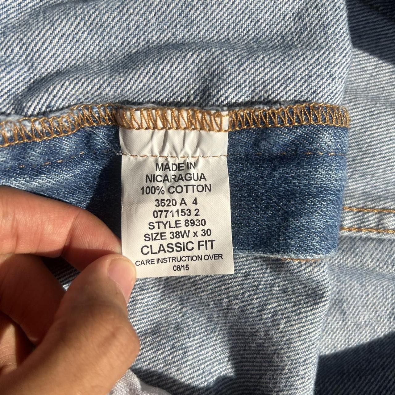 Vintage Vintage Y2K/2000s Baggy Dark Wash Workwear style Denim Jeans! Size US 38 / EU 54 - 8 Thumbnail