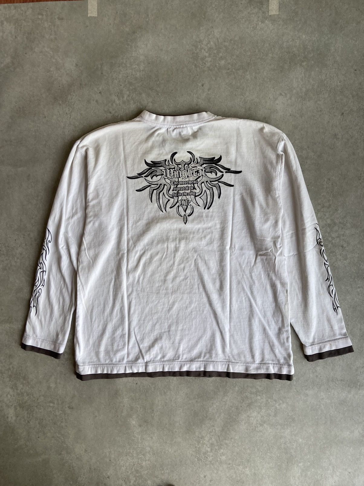 If Six Was Nine × Japanese Brand × Le Grande Bleu (L.G.B.) DOG CIGAR AFFLICTION DOUBLE LAYER LONGSLEEVE Size US L / EU 52-54 / 3 - 7 Thumbnail