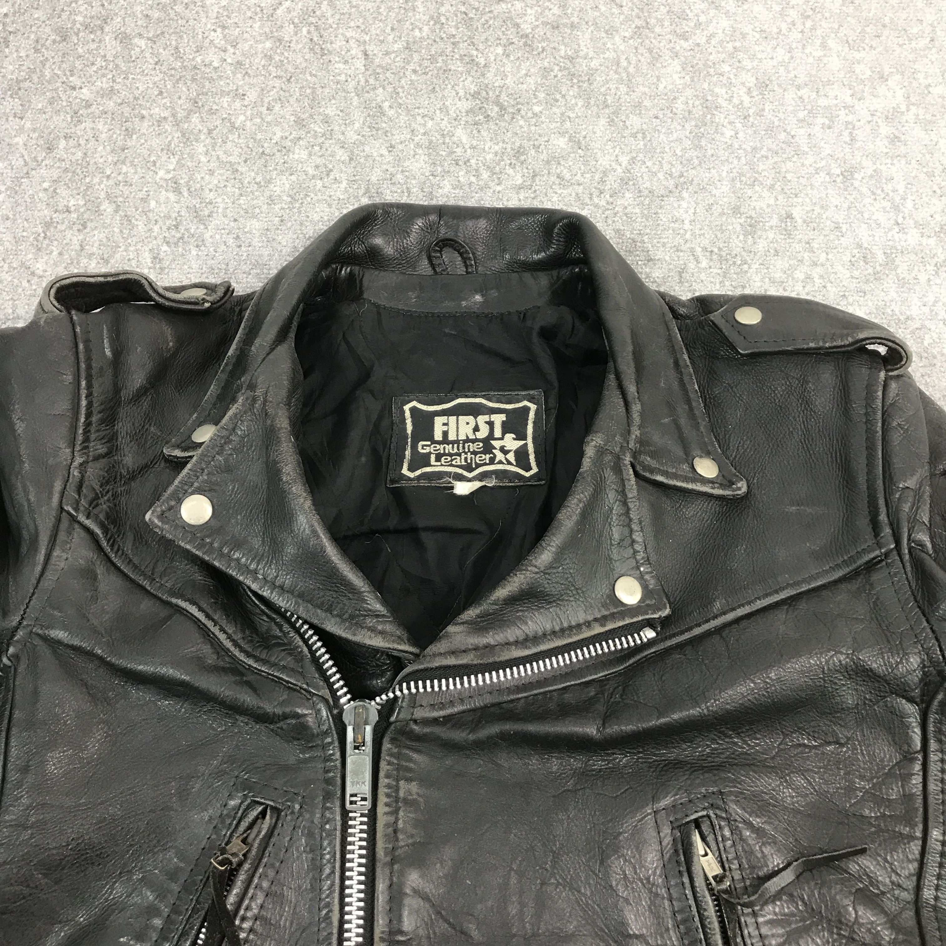 First MFG Co. × Japanese Brand FIRST DOUBLE COLLAR LEATHER JACKET Size US M / EU 48-50 / 2 - 7 Thumbnail