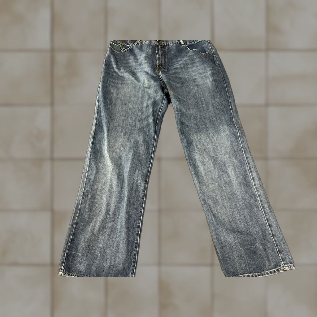 Denime LRG Jeans Mens 38x33 Blue Denim Straight Leg 5-Pocket Regular Rise Mid Vintage No N/A Size US 38 / EU 54 - 1 Thumbnail