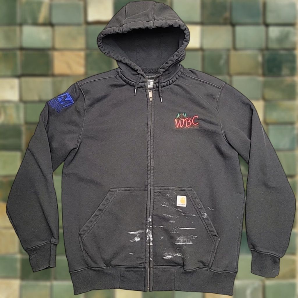 Carhartt VINTAGE Carhartt Hoodie Mens Large Black Rain Defender Loose Fit Heavyweight Sweatshirt Size US L / EU 52-54 / 3 - 1 Thumbnail