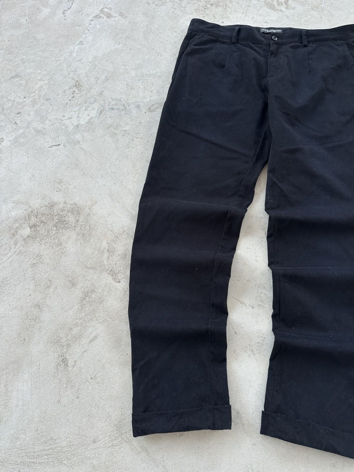 Dolce & Gabbana Dolce & Gabbana Black Slim Fit Chino Pants Men’s Size US 32 / EU 48 - 3 Thumbnail