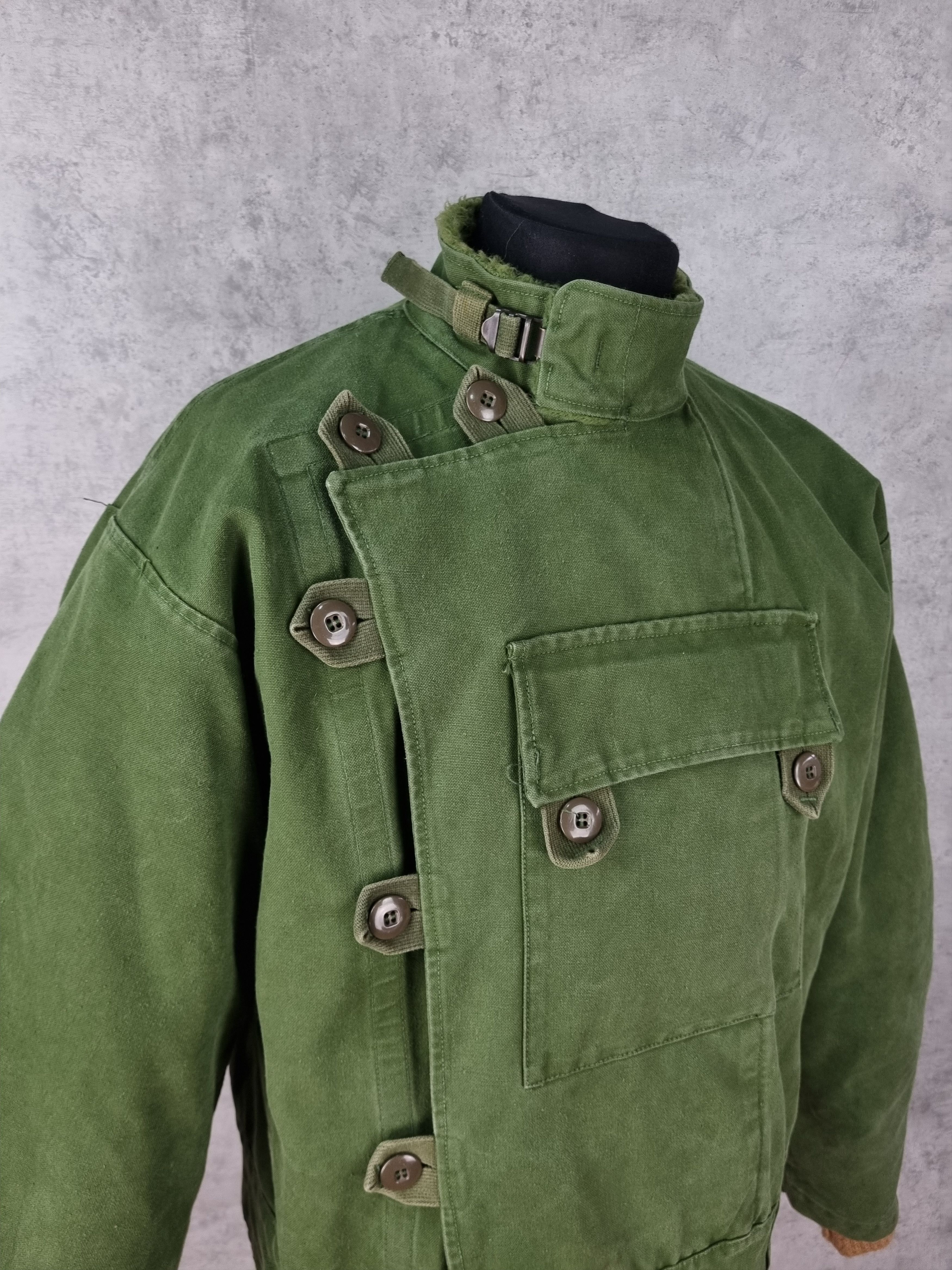 Vintage Rare 60s Authentic Swedish Army Motorcycle Jacket Size US L / EU 52-54 / 3 - 13 Thumbnail