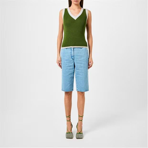 Dries Van Noten o1g2r1mq1024 Denim Shorts in Denim Blue Size 31" - 6 Thumbnail