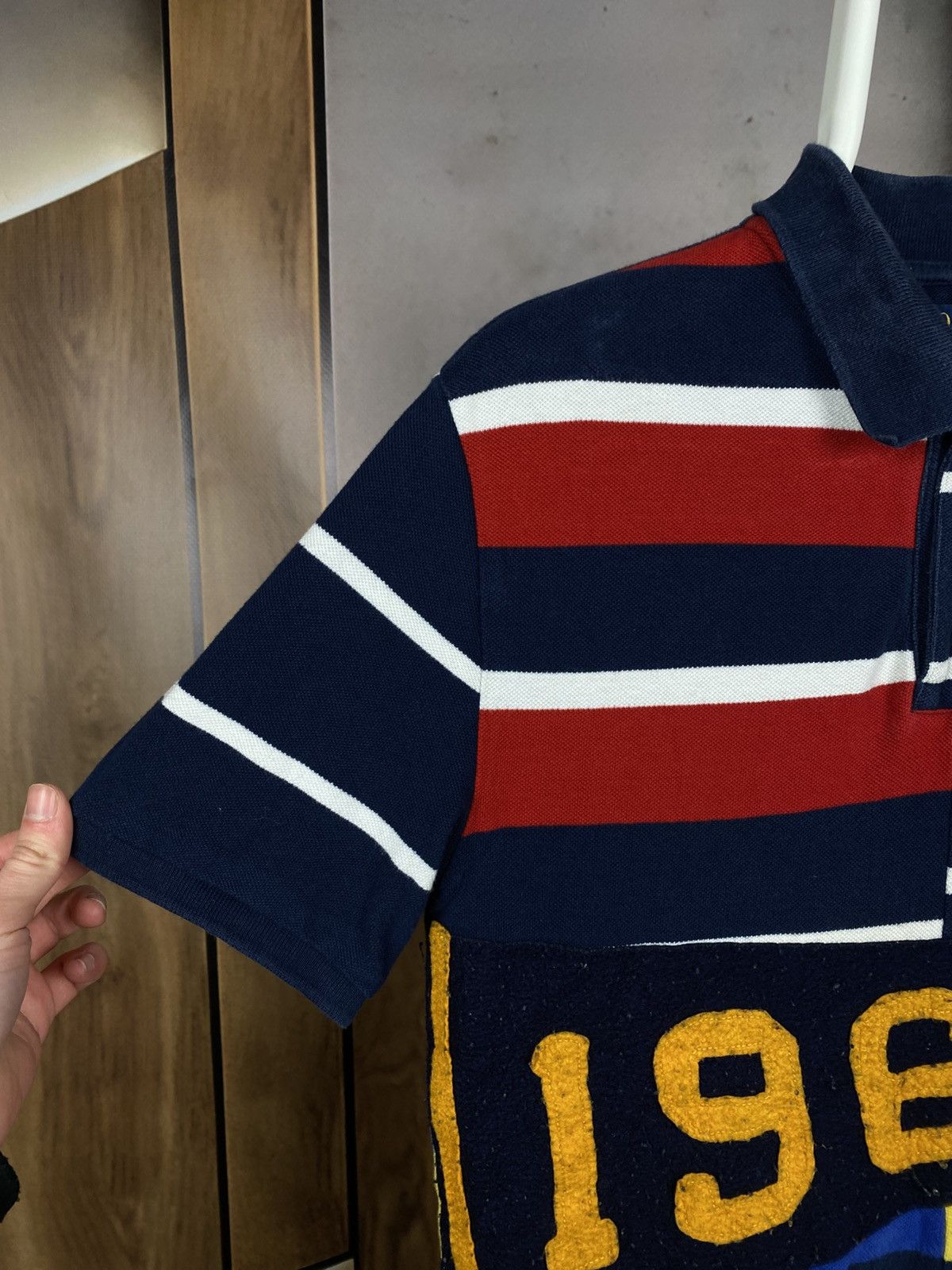 Polo Ralph Lauren 🎠Vintage Junior Polo Ralph Lauren Big Logo Striped VTG Tee🎠 Size US XS / EU 42 / 0 - 4 Thumbnail