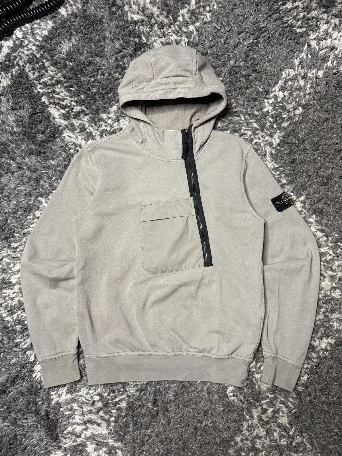 Stone Island Stone Island Junior Diagonal Zip-Up Hoodie Size US XS / EU 42 / 0 - 1 Thumbnail