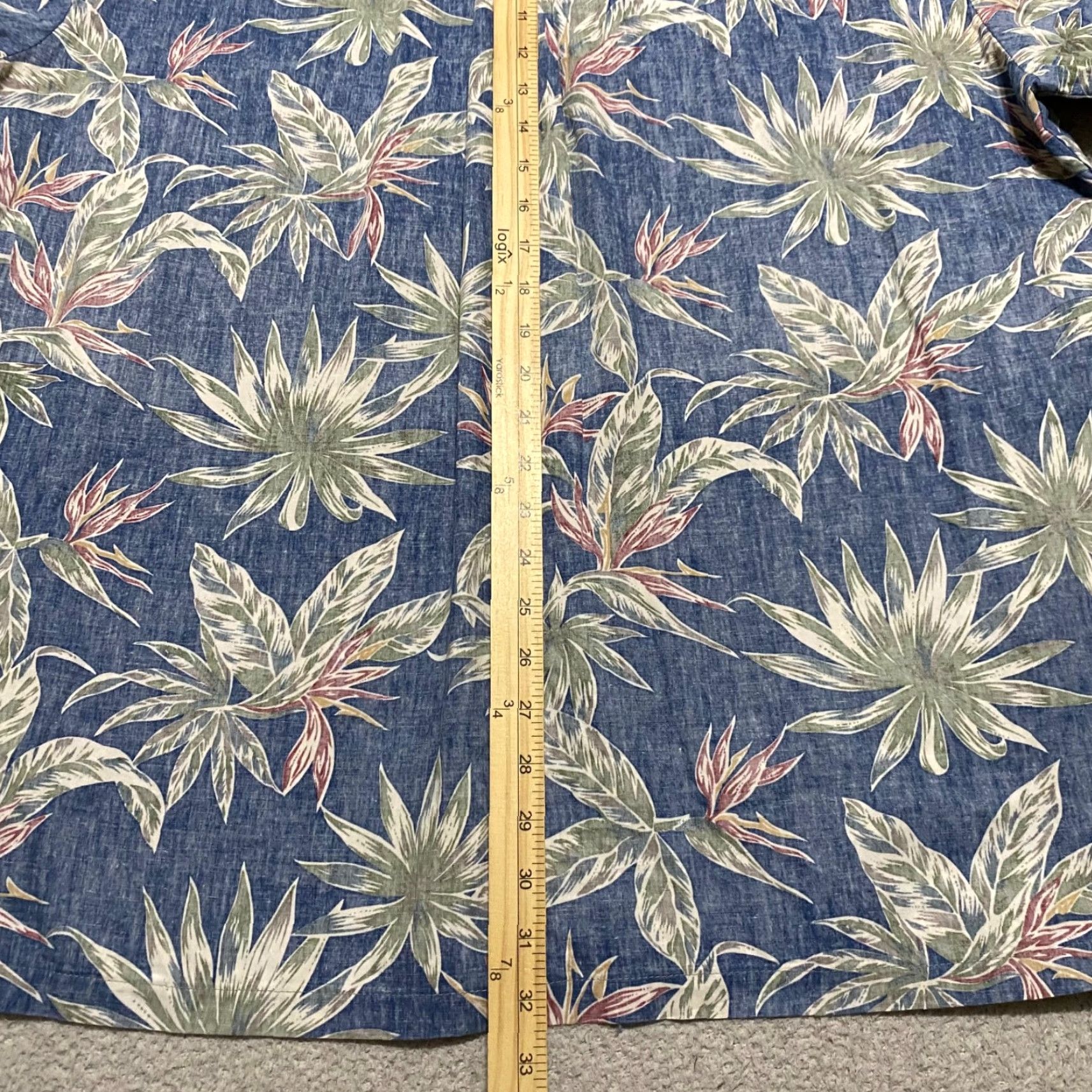 Vintage Cooke Street Mens 2XL Hawaiian Shirt Blue Floral Button Front Short Sleeve Shirt Size US XXL / EU 58 / 5 - 7 Thumbnail