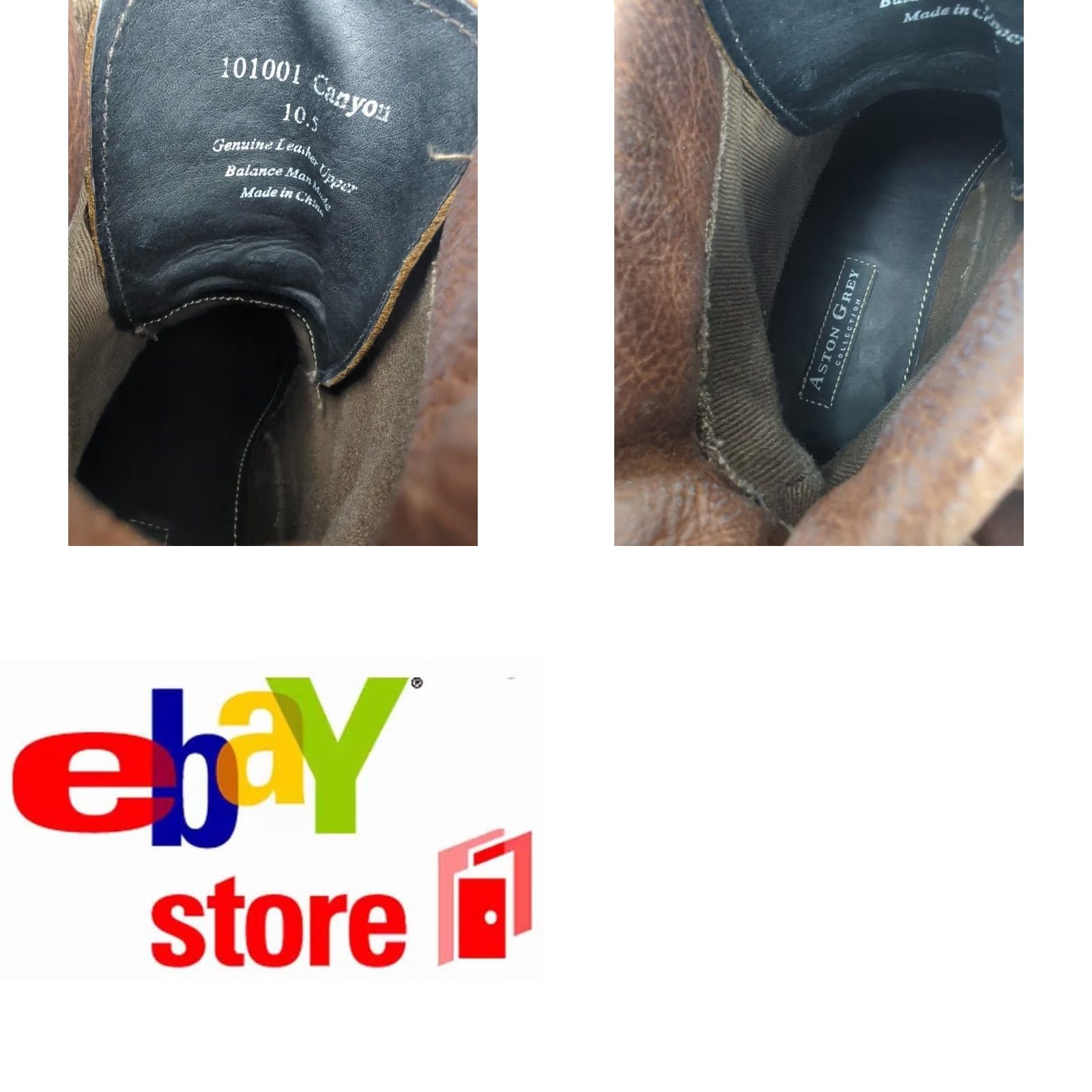 Vintage Aston Grey Canyon Boots Mens 10.5 Chukka Ankle Leather Brown Tobacco Canvas Leather Boots Casual Mens Size 10.5 US Boots Brown Leather Canyon Size US 11 / EU 44 - 8 Thumbnail