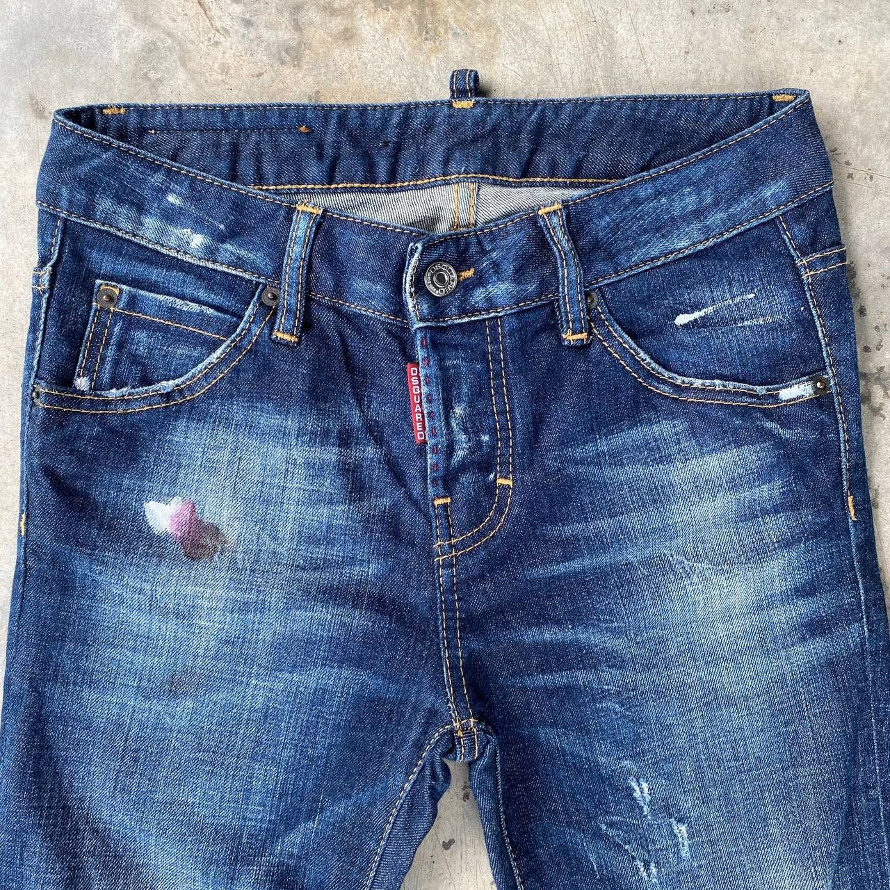 Dsquared2 DSQUARED2 DISTRESSED PAINTED JEAN SIZE 36 MADE IN ITALY Size 30" / US 8 / IT 44 - 9 Thumbnail
