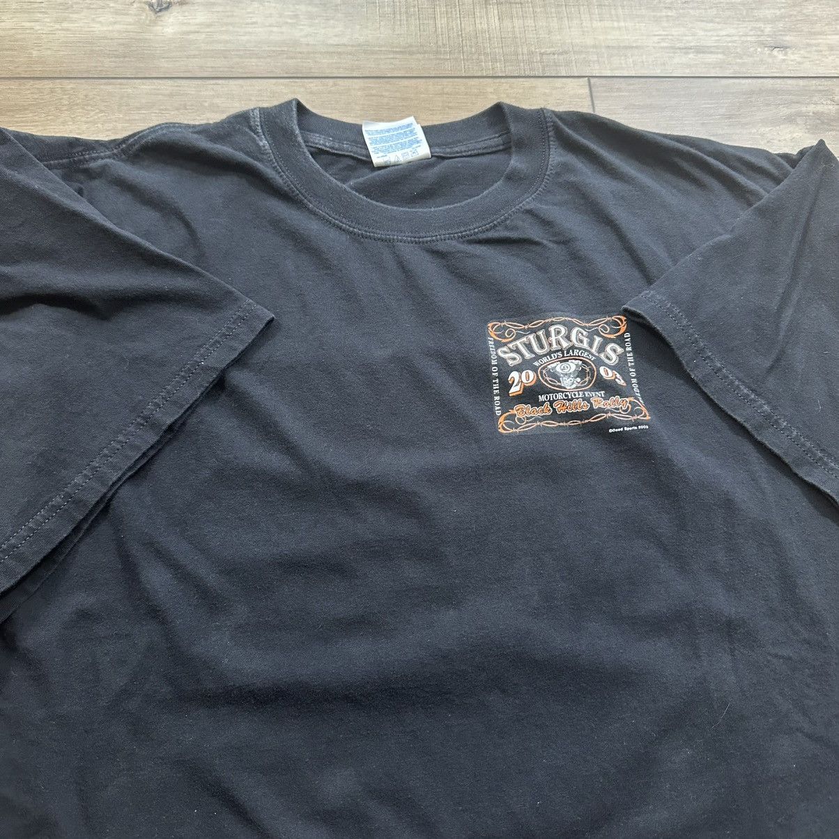Harley Davidson Vintage 2003 Sturgis Black Hills Rally Biker Graphic Tee Size US XXL / EU 58 / 5 - 6 Thumbnail