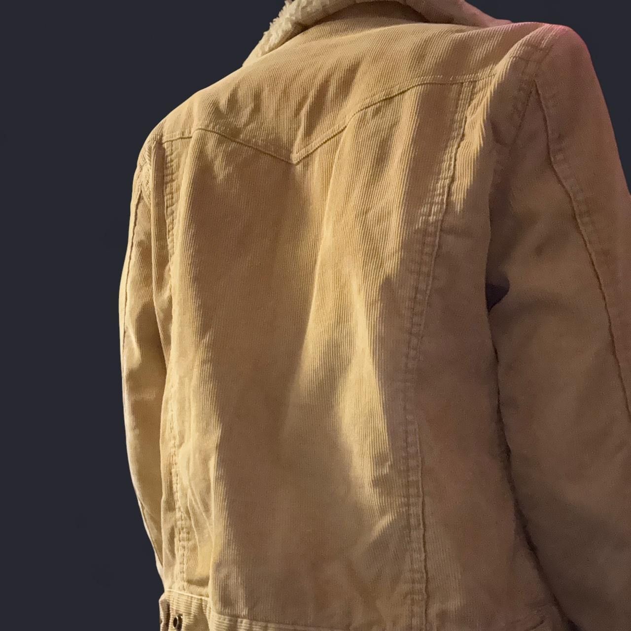 Aeropostale Aeropostale Tan Corduroy Jacket/Coat Size S / US 4 / IT 40 - 4 Thumbnail