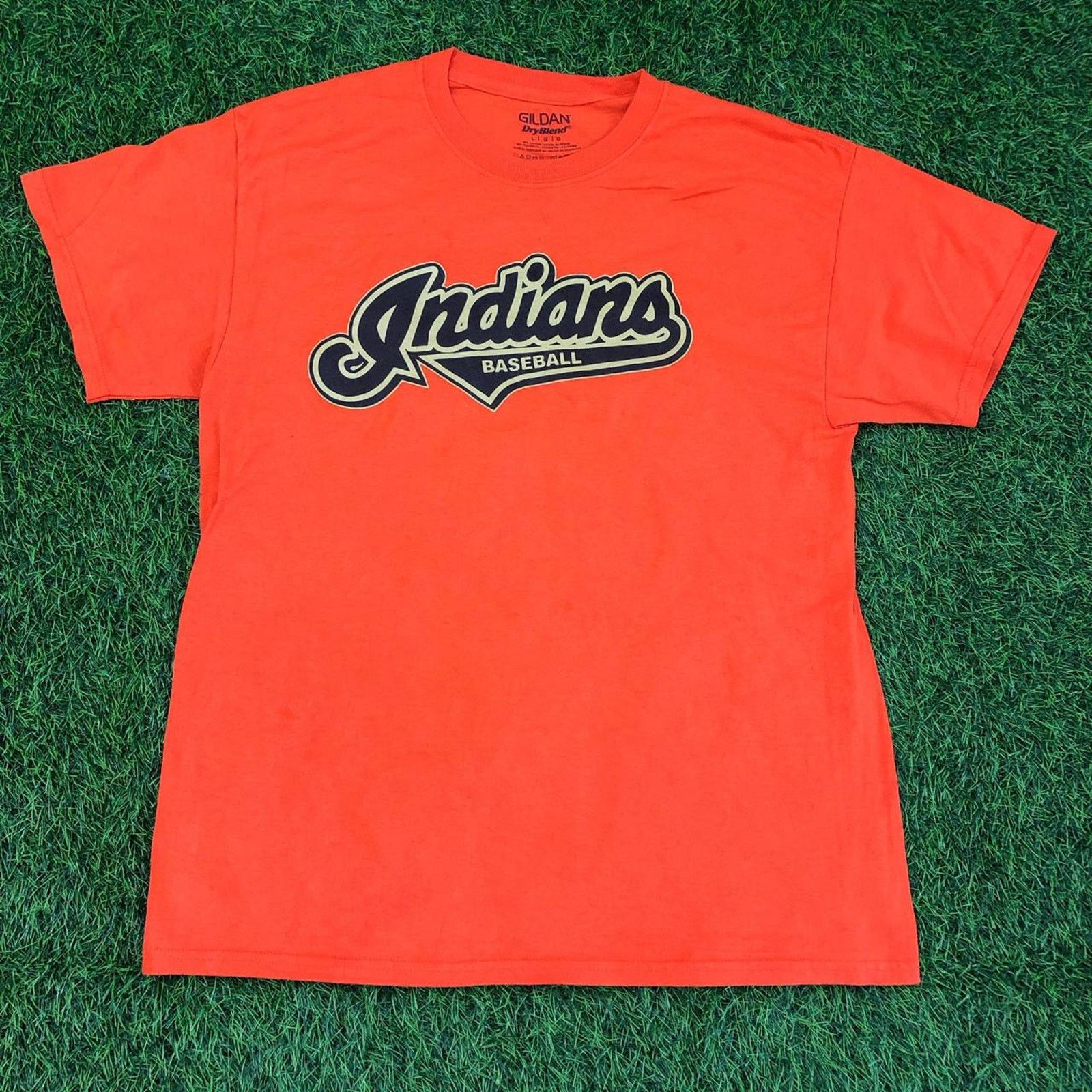 Gildan Men’s Orange ‘Indians Baseball’ Graphic Tee Size US L / EU 52-54 / 3 - 1 Thumbnail