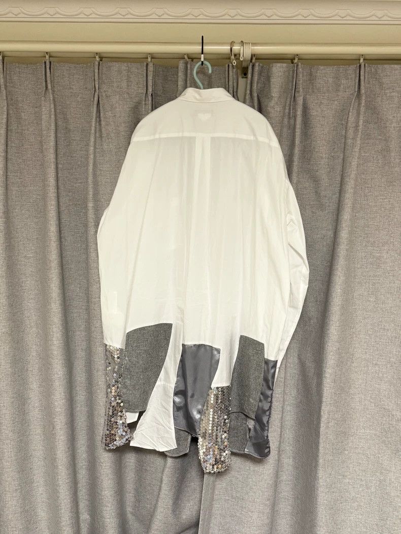 Comme des Garcons Comme Des Garcons Mid-length patchwork shirt beaded silk w Size US M / EU 48-50 / 2 - 2 Thumbnail