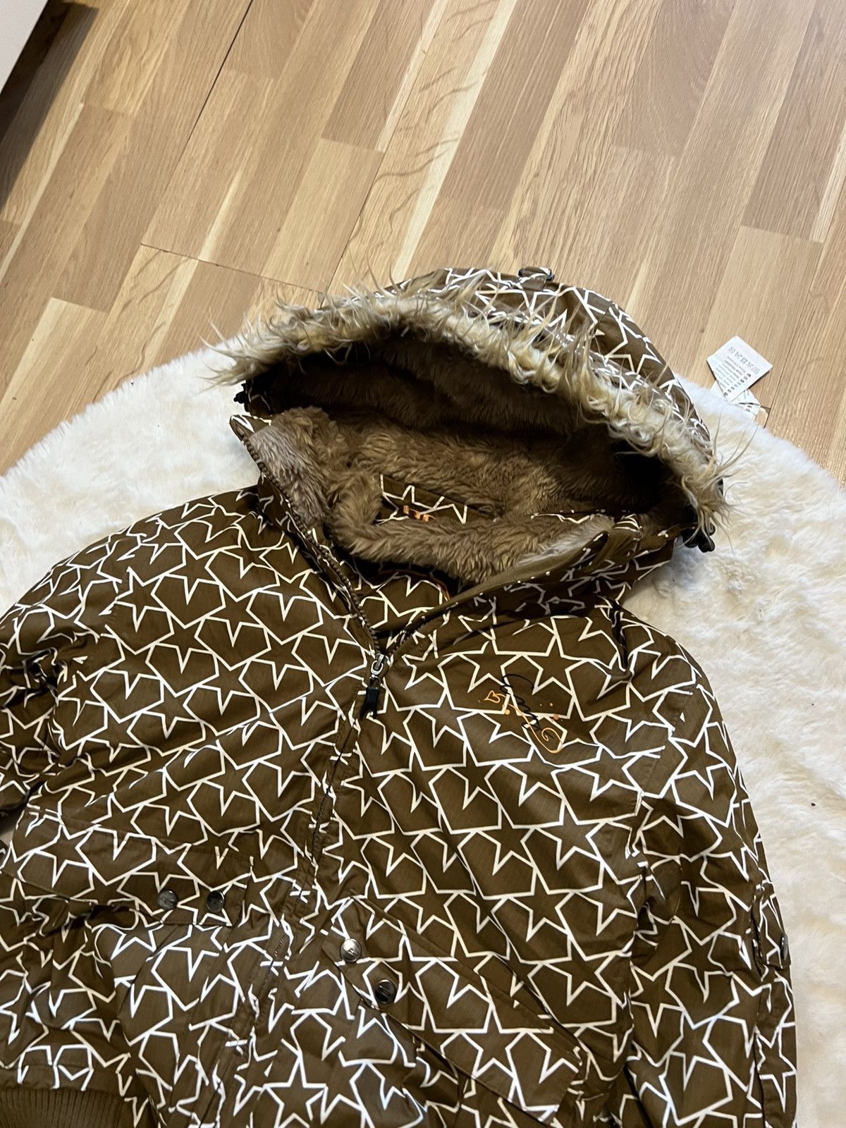 Hysteric Glamour If six was nine style bomber jacket fur hood Y2K style hype Size M / US 6-8 / IT 42-44 - 4 Thumbnail