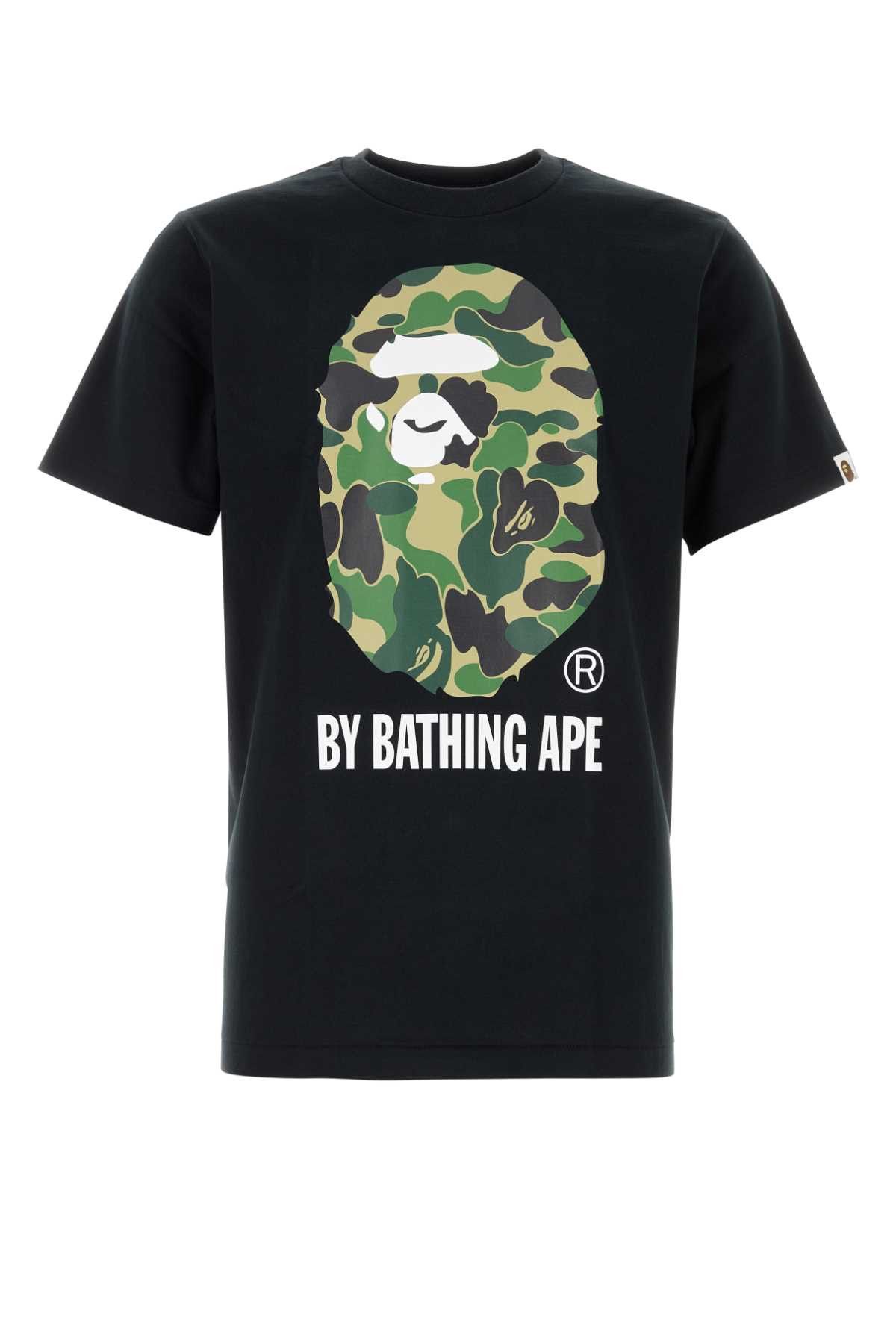 Bape Black Cotton Abc Camo T-Shirt Size US L / EU 52-54 / 3 - 1 Thumbnail