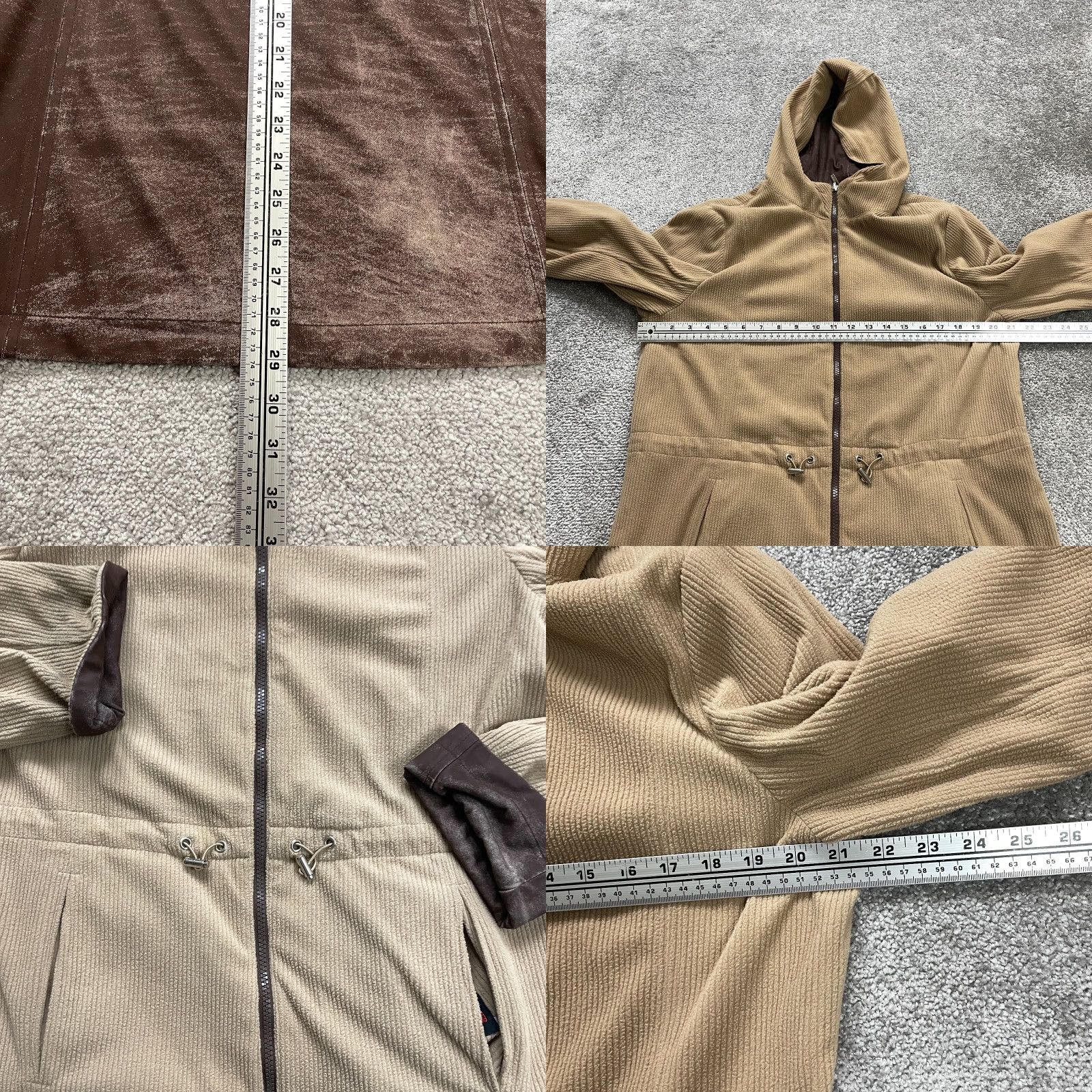 Vintage Weather Tamer Jacket Womens Reversible Hooded Full Zip Corduroy Brown M Size M / US 6-8 / IT 42-44 - 9 Thumbnail