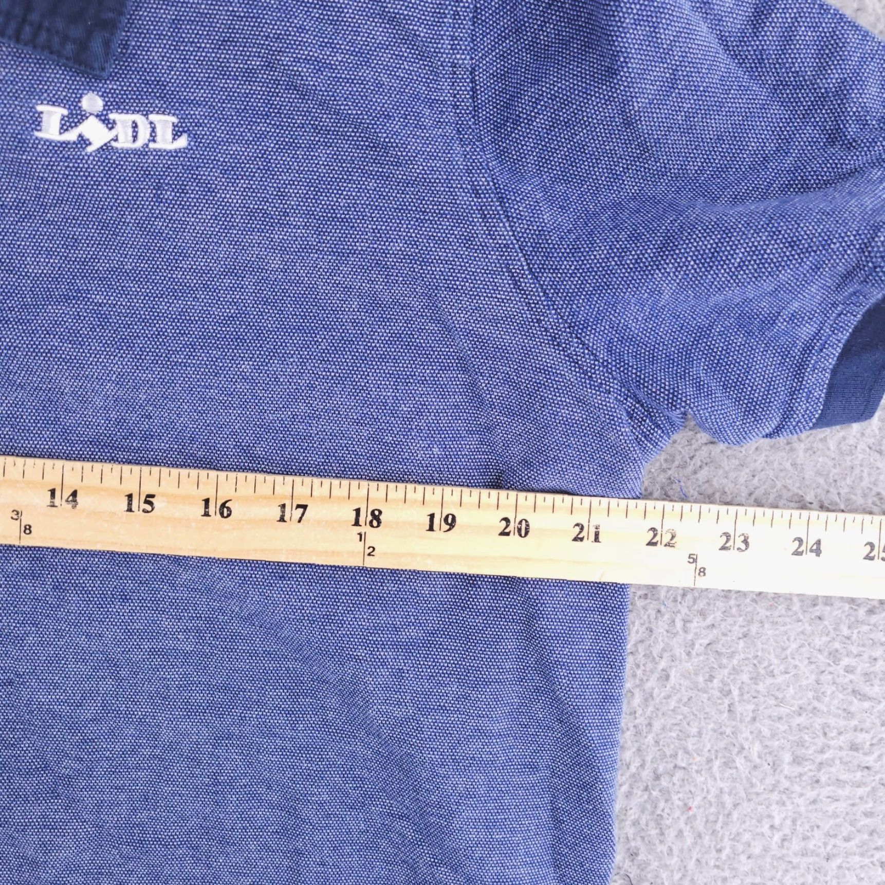 Vintage LIDL Polo Shirt Mens Medium Blue Size US M / EU 48-50 / 2 - 6 Thumbnail