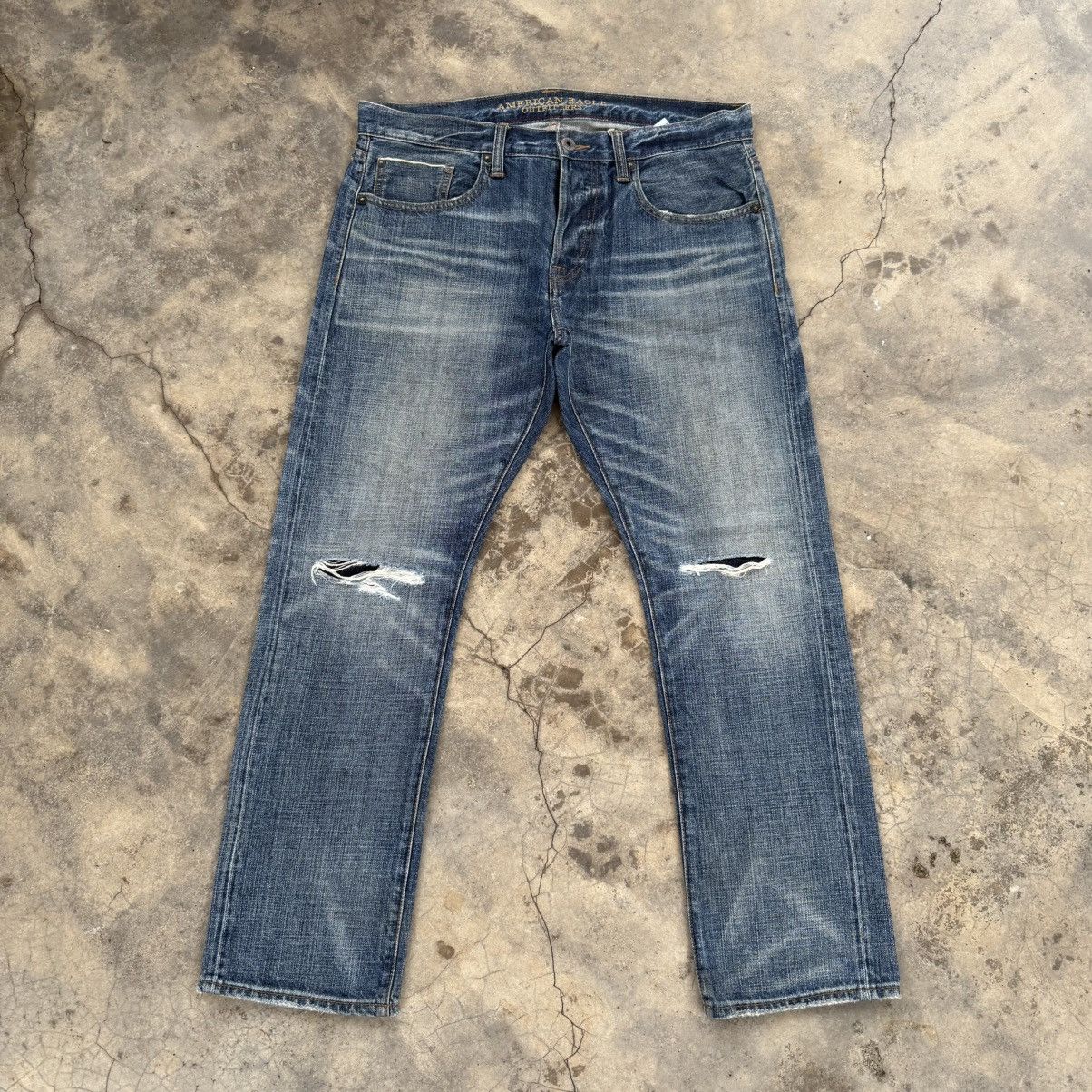 American Eagle Outfitters VINTAGE AEO SELVEGE JEANS DENIM PANTS Size US 36 / EU 52 - 2 Thumbnail