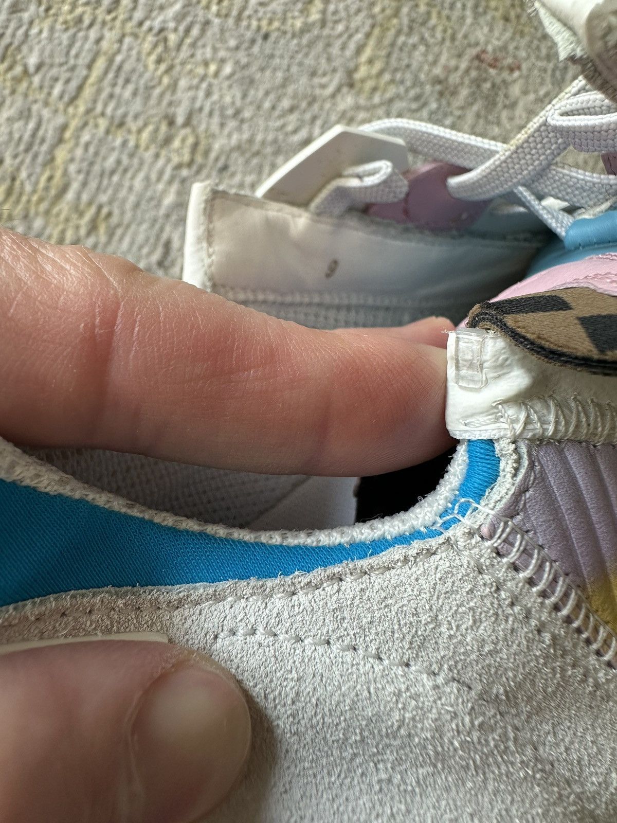 Fendi FENDI Flow Fabric Light Blue Purple Low Top Sneakers Size US 9 / EU 42 - 11 Thumbnail