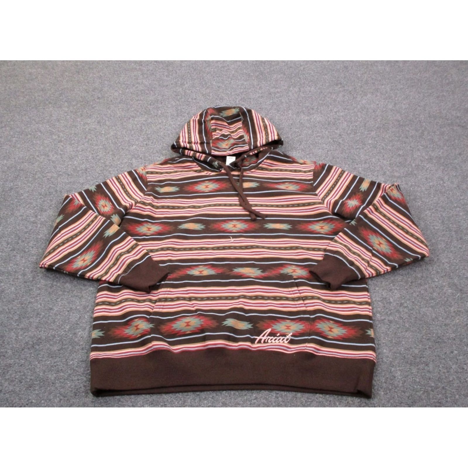 Ariat Ariat Hoodie Sweatshirt Womens XL Multicolor Aztec Logo Hood Pullover Work Outdoor Shirt Adults XL Multicolor Logo Sweatshirt Hoodie Size XL / US 12-14 / IT 48-50 - 2 Thumbnail