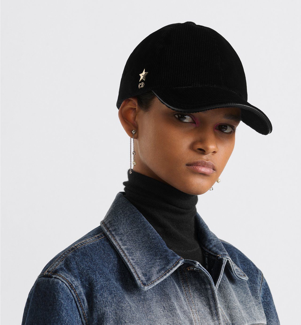 Dior Dior D-Player Cap Corduroy Black Size ONE SIZE - 2 Thumbnail